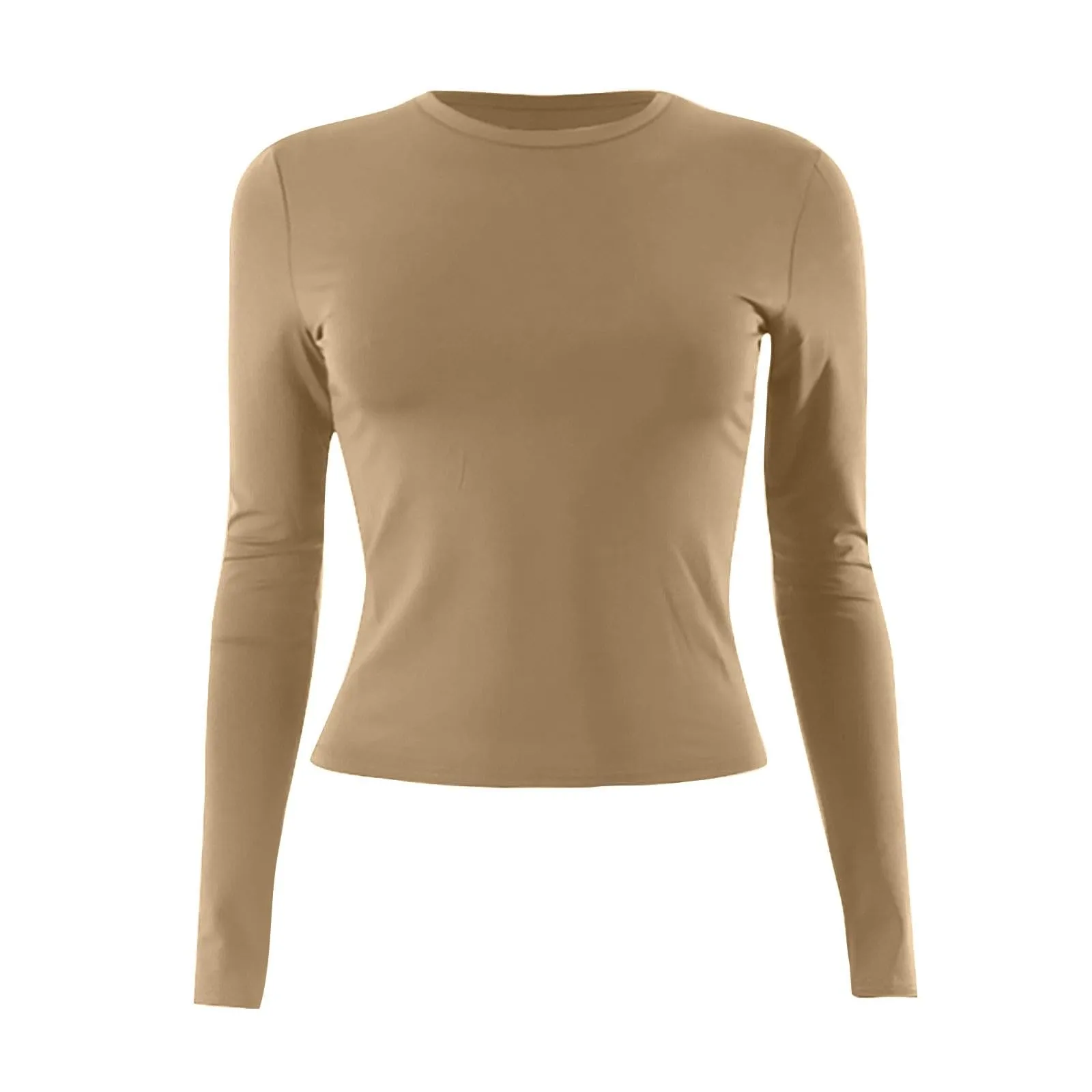 MOKBAY Maglia Intima Donna Manica Lunga Slim Fit Tinta Unita M - immagine 5