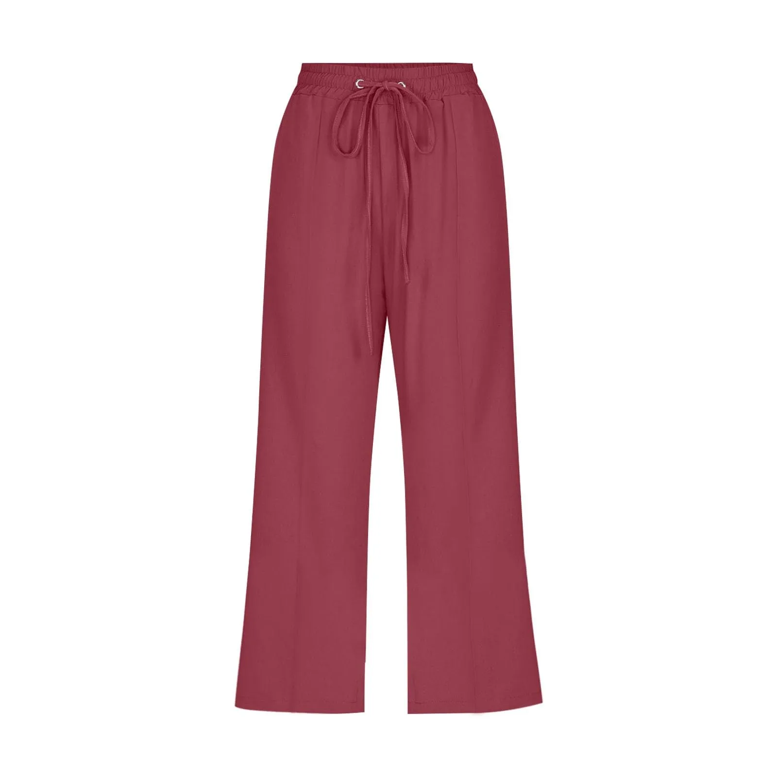 HEONSATI Donna Pantaloni Pinocchietto Estivi in Cotone e Lino 3/4 Casual - immagine 3