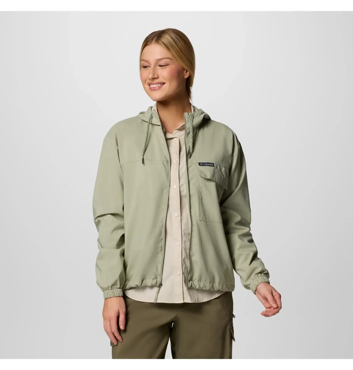 Columbia Skien Valley Hooded LS Women's Light Jacket - Safari, M - immagine 3