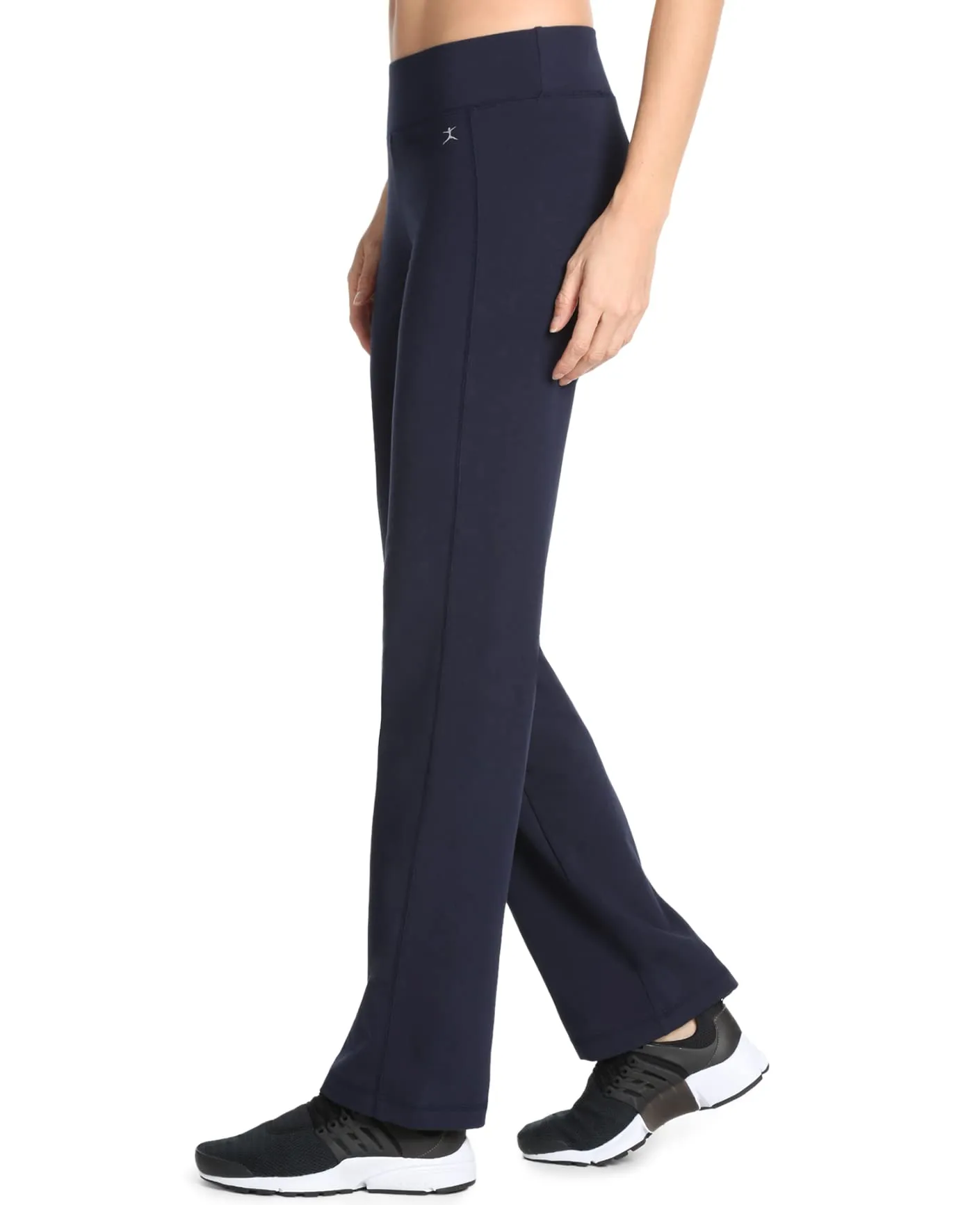 Danskin Pantaloni da Yoga da Donna, Blu Scuro, M - immagine 2