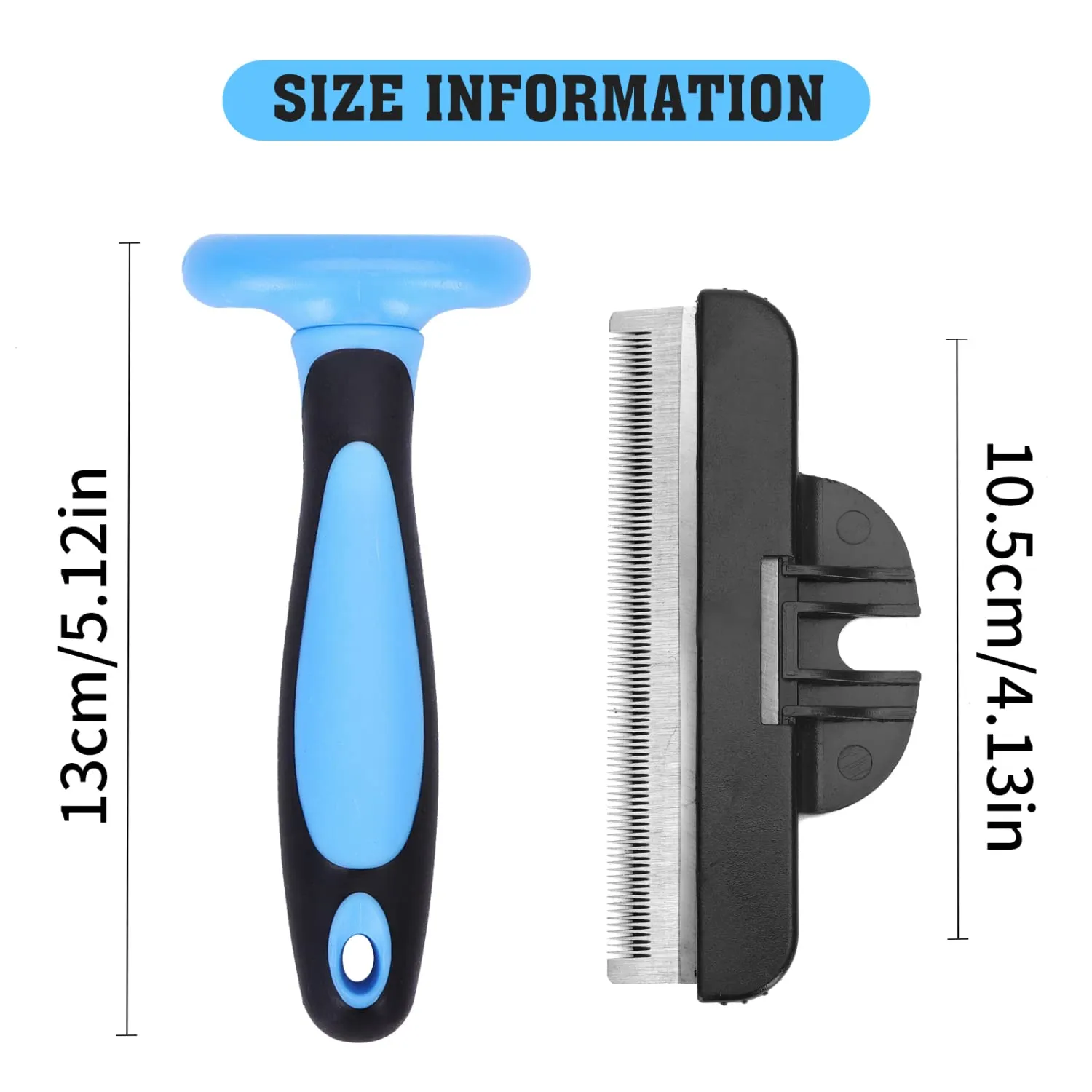Nobleza Strumento per deshedding del sottopelo in acciaio inossidabile per cani e gatti - immagine 2