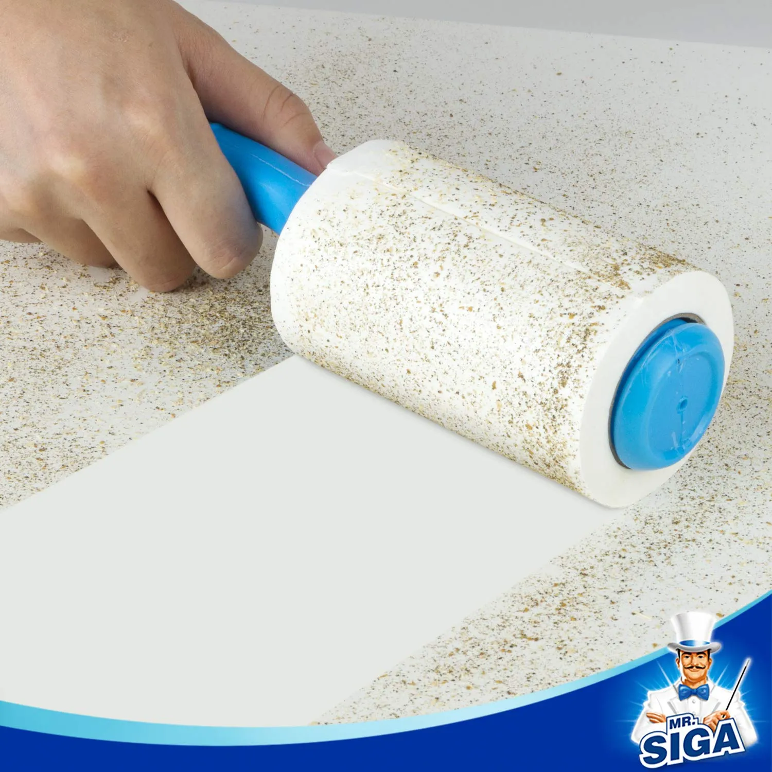 MR.SIGA Rullo Antipelo Extra Adesivo per Peli Animali, Confezione da 5, Blu - immagine 4