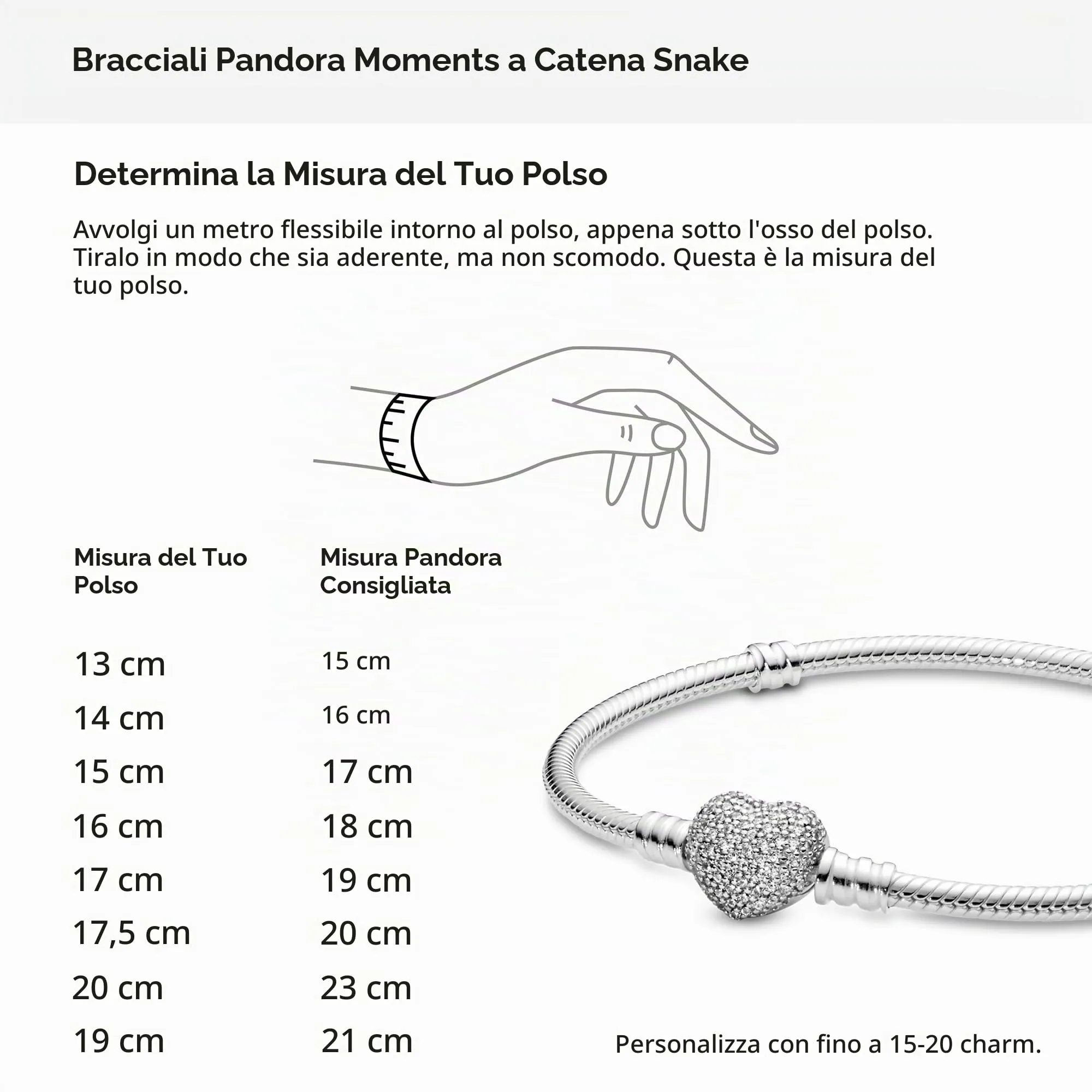 Pandora Icons Bracciale in argento con chiusura a forma di cuore e zirconi cubici, 20 - immagine 9