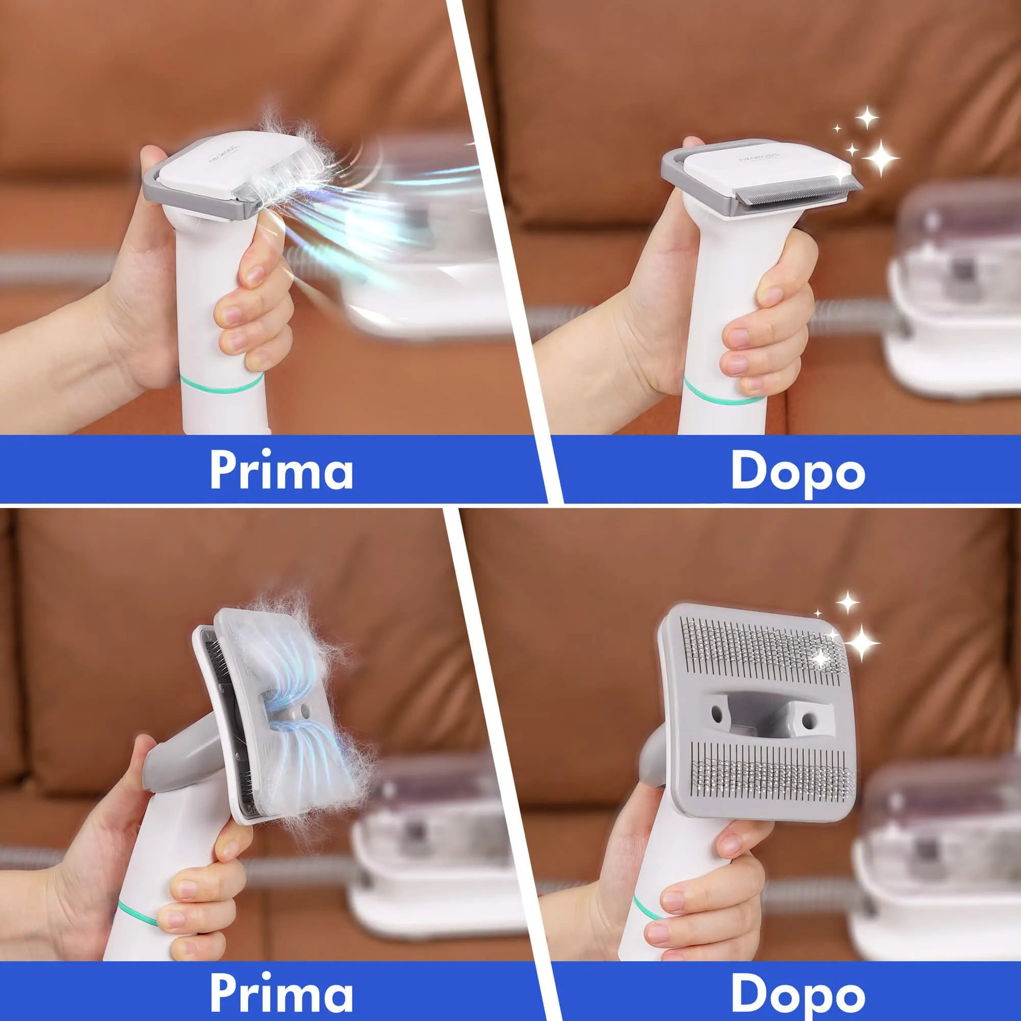 Neakasa P1 Pro Kit Toelettatura e Aspirazione per Animali Domestici, Tosatrice per Cani e Gatti (Bianco) - immagine 3