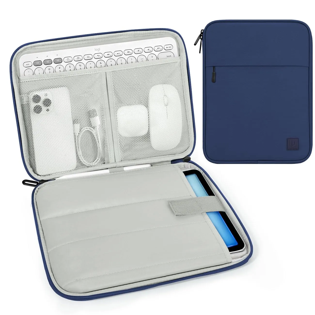 Dadanism Borsa Imbottita per Tablet 9-11 Pollici, Denim - immagine 1