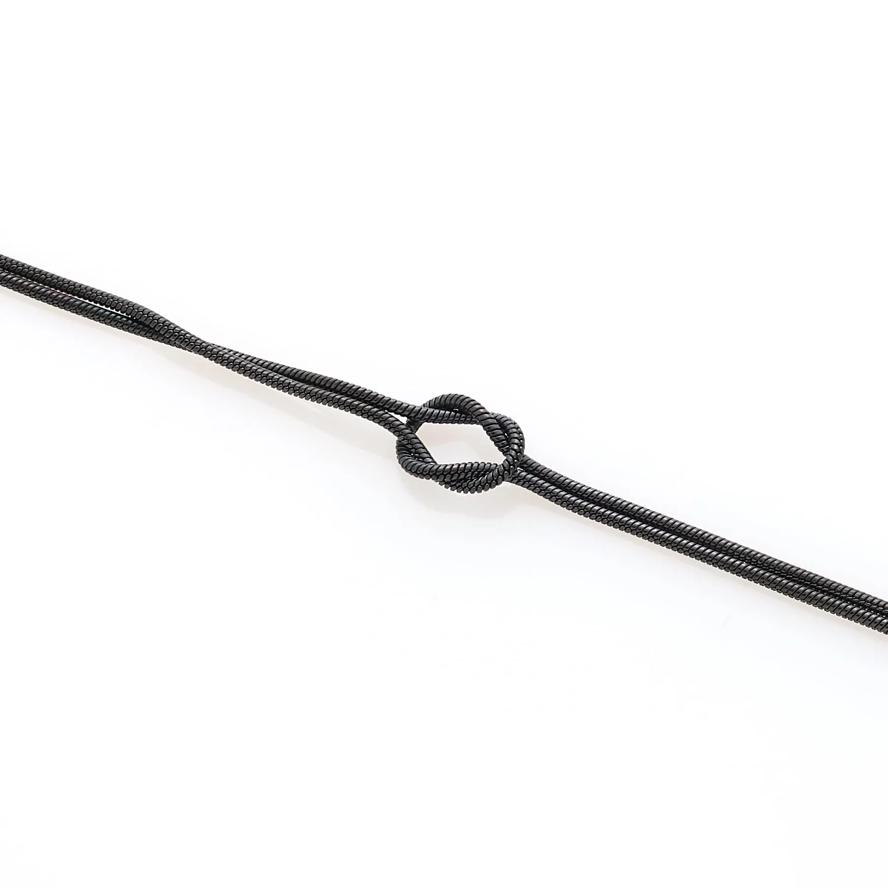 Louis Ciocchetti dal 1887 Bracciale Donna Acciaio con Nodo, Regolabile 16+4 cm, Maglia Fine 1,3 mm, Made in Italy - immagine 3