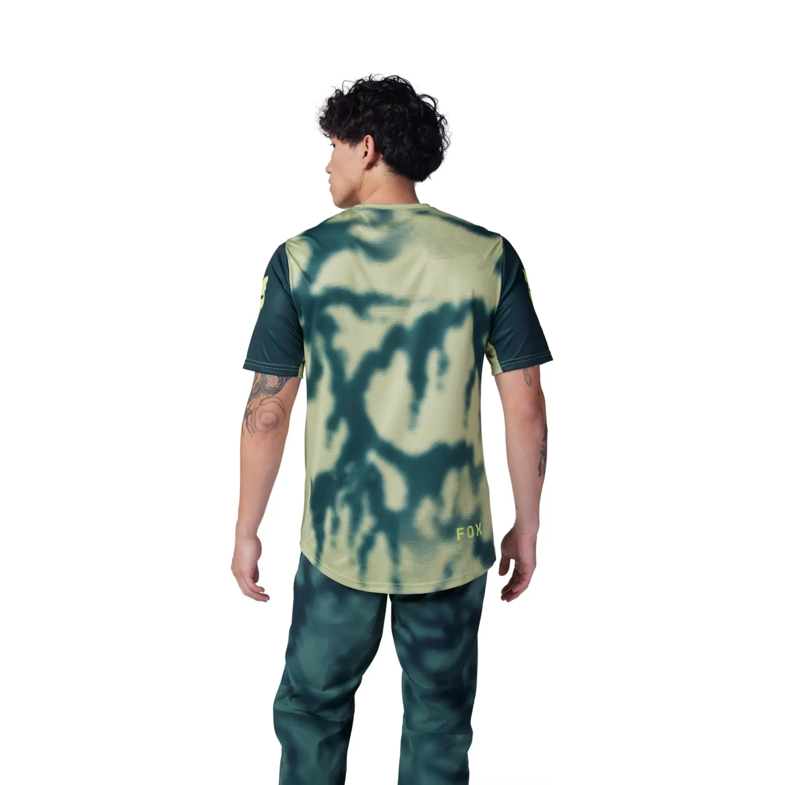 Fox Racing Ranger Men's Short Sleeve Jersey, Provocazione Gara Verde Pallido, XL - immagine 2
