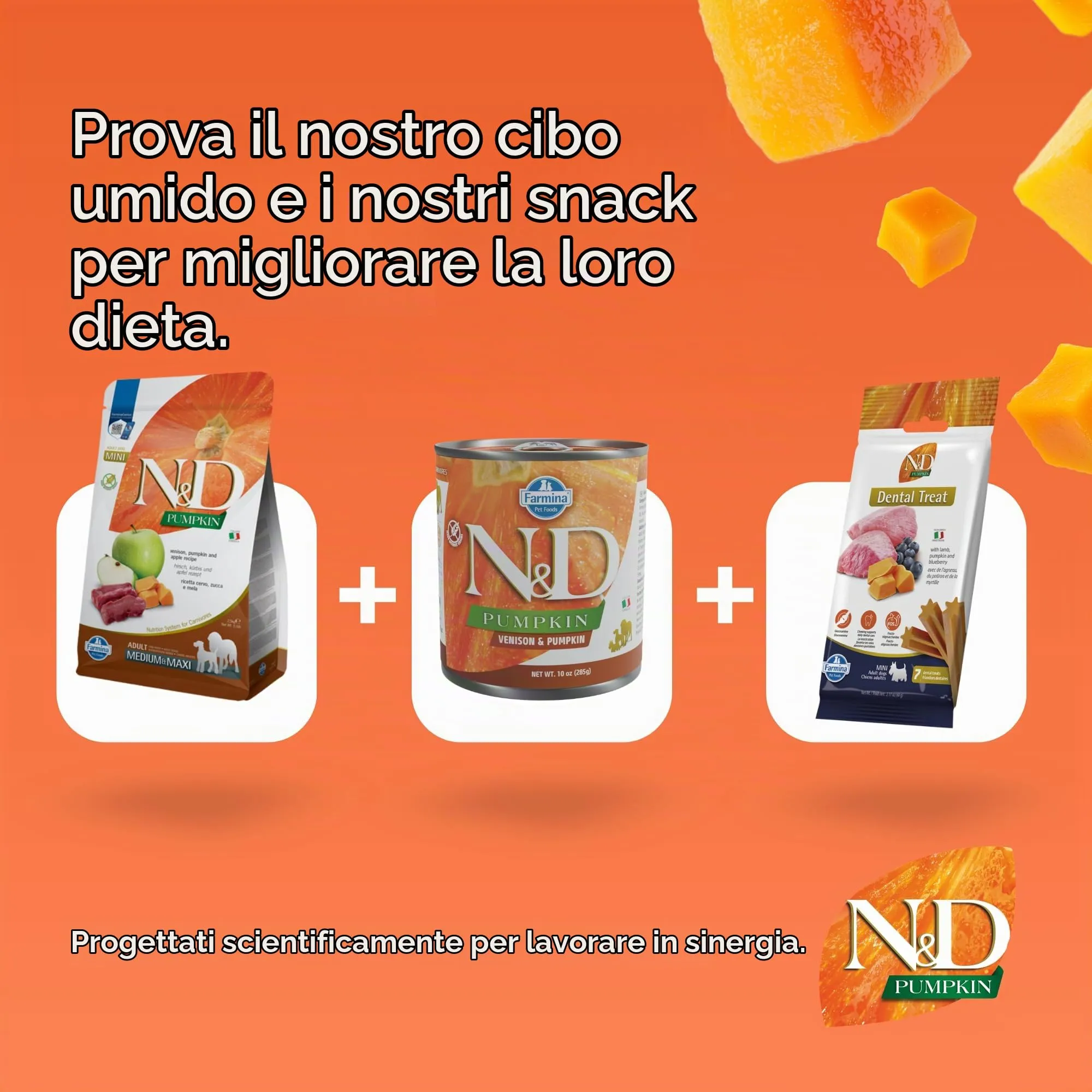 Farmina N&D Pumpkin Cervo, Zucca e Mela Cane Adult Mini, 2kg - immagine 8