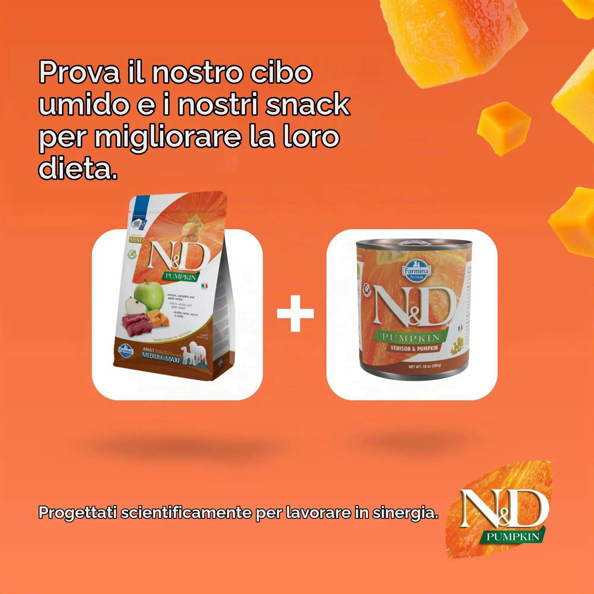 Farmina N&D Pumpkin Cervo, Zucca e Mela Cane Adult Mini, 2kg - immagine 9