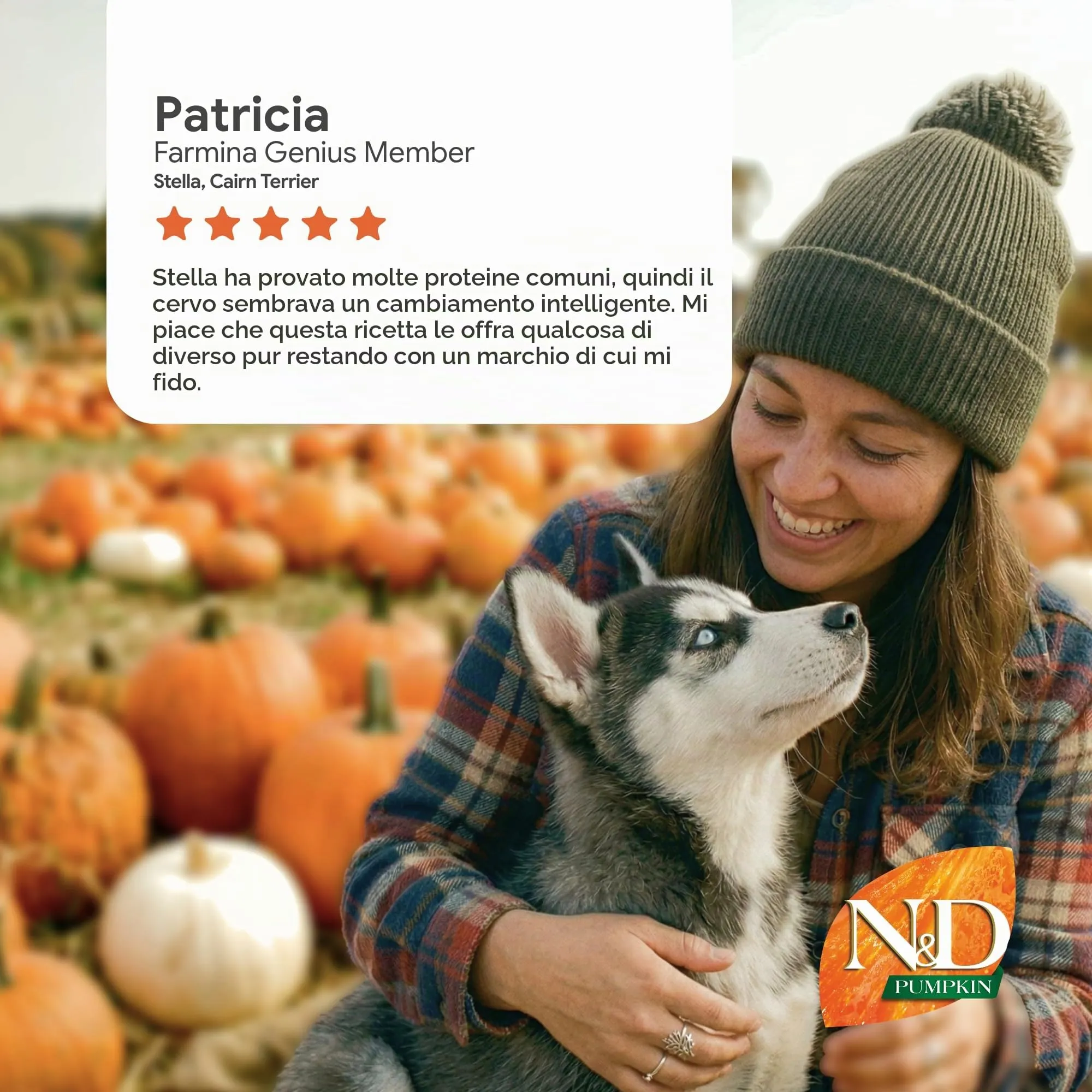 Farmina N&D Pumpkin Cervo, Zucca e Mela Cane Adult Mini, 2kg - immagine 10