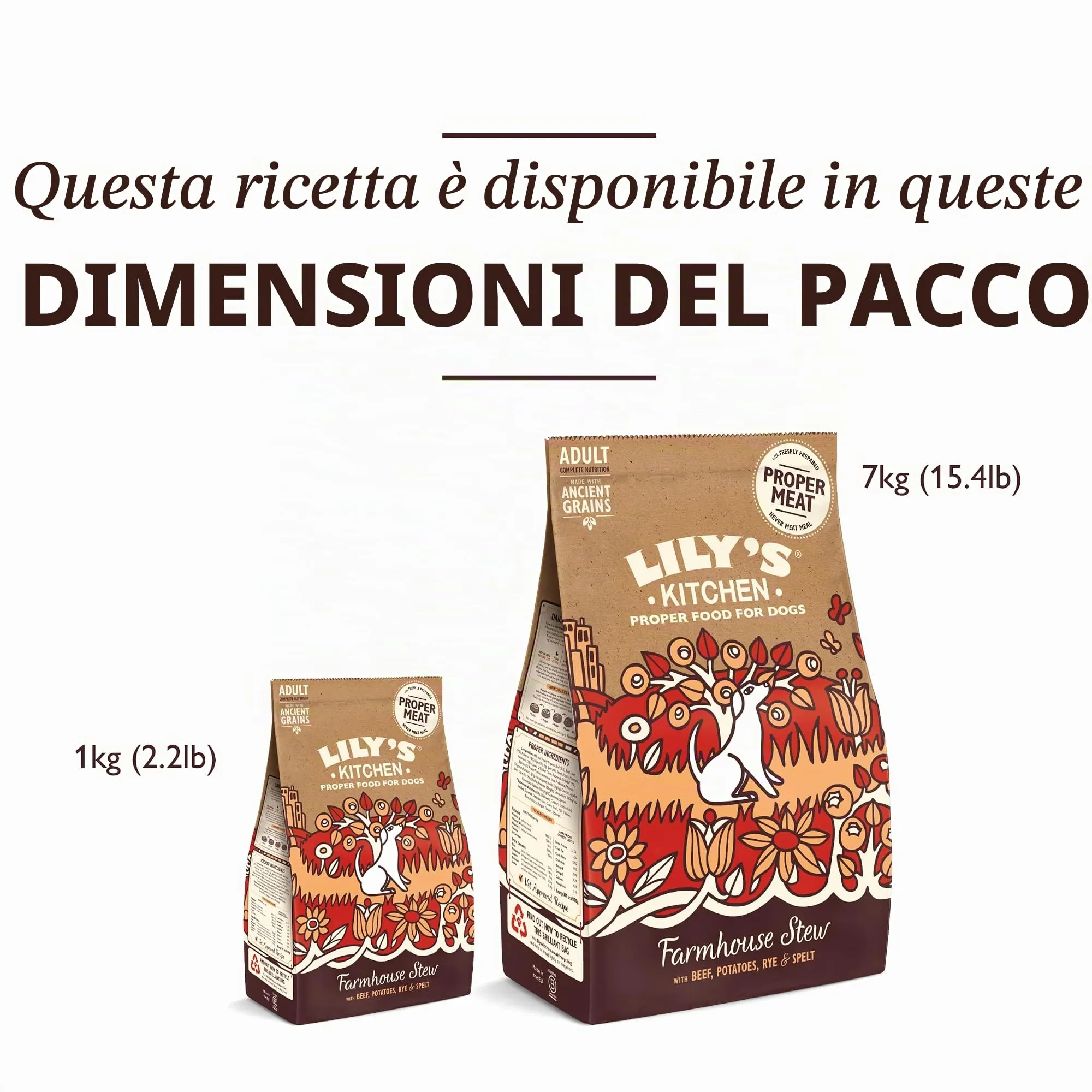 Lily's Kitchen Cibo secco per cani adulti Stufato di manzo con grani antichi, 1kg - immagine 7