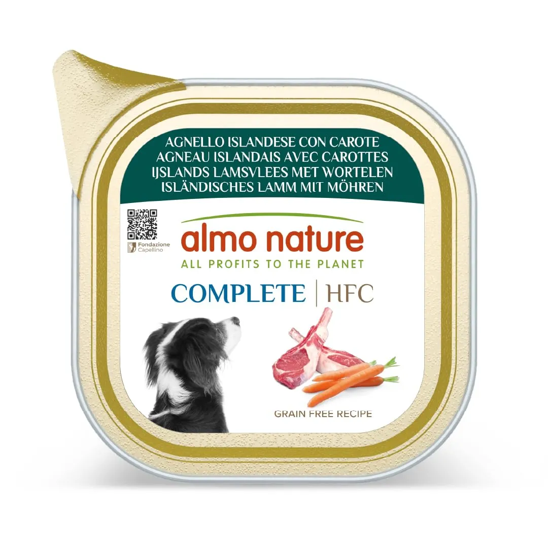 Almo Nature HFC Complete Alimento Umido per Cani Adulti Agnello Islandese con Carote 85g, Confezione da 17 - immagine 1