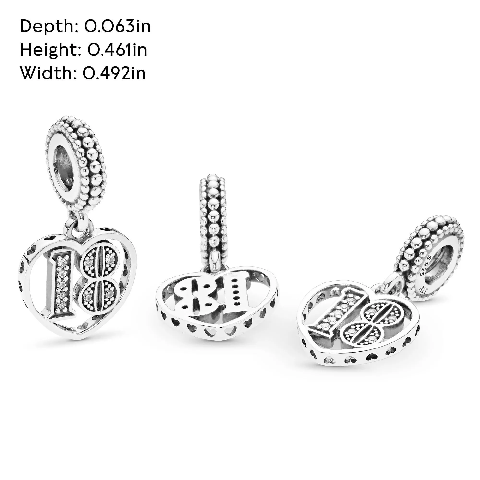 Pandora Icons Pendente in argento con zirconia cubica trasparente - immagine 6