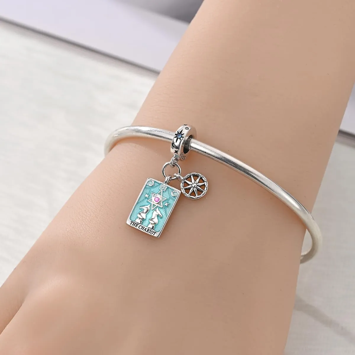 QIKAOLA Ciondolo Bead Charm in Argento Sterling S925 per Bracciali e Collane Europee da Donna - immagine 2