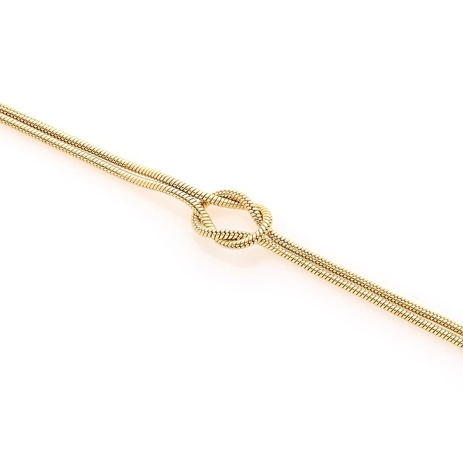 Louis Ciocchetti dal 1887 Bracciale Donna in Acciaio con Nodo, Regolabile 16+4 cm, Maglia 1,3 mm, Made in Italy - immagine 3