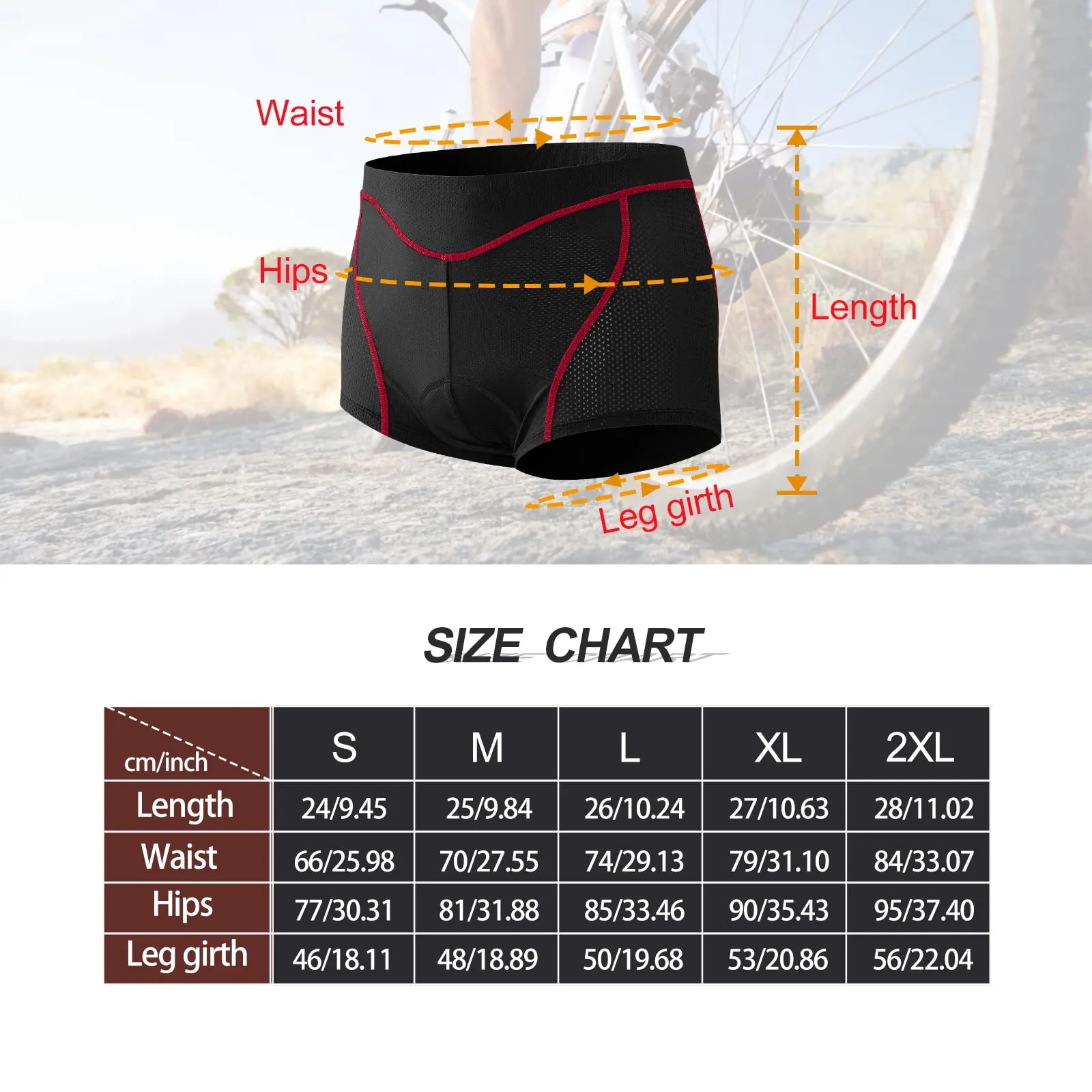 MEETWEE Pantaloncini da Ciclismo da Donna, 4D Gel Imbottiti, Traspiranti e Antiscivolo - immagine 7