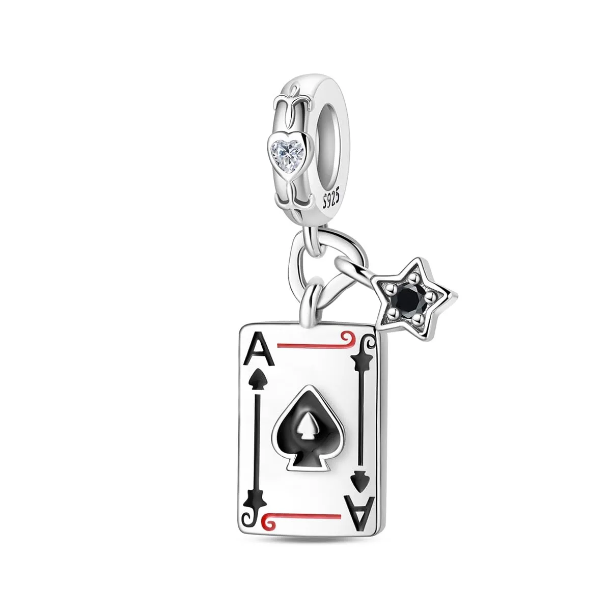QIKAOLA Ciondolo Bead Charm in Argento Sterling S925 per Bracciali e Collane Europee da Donna - immagine 1