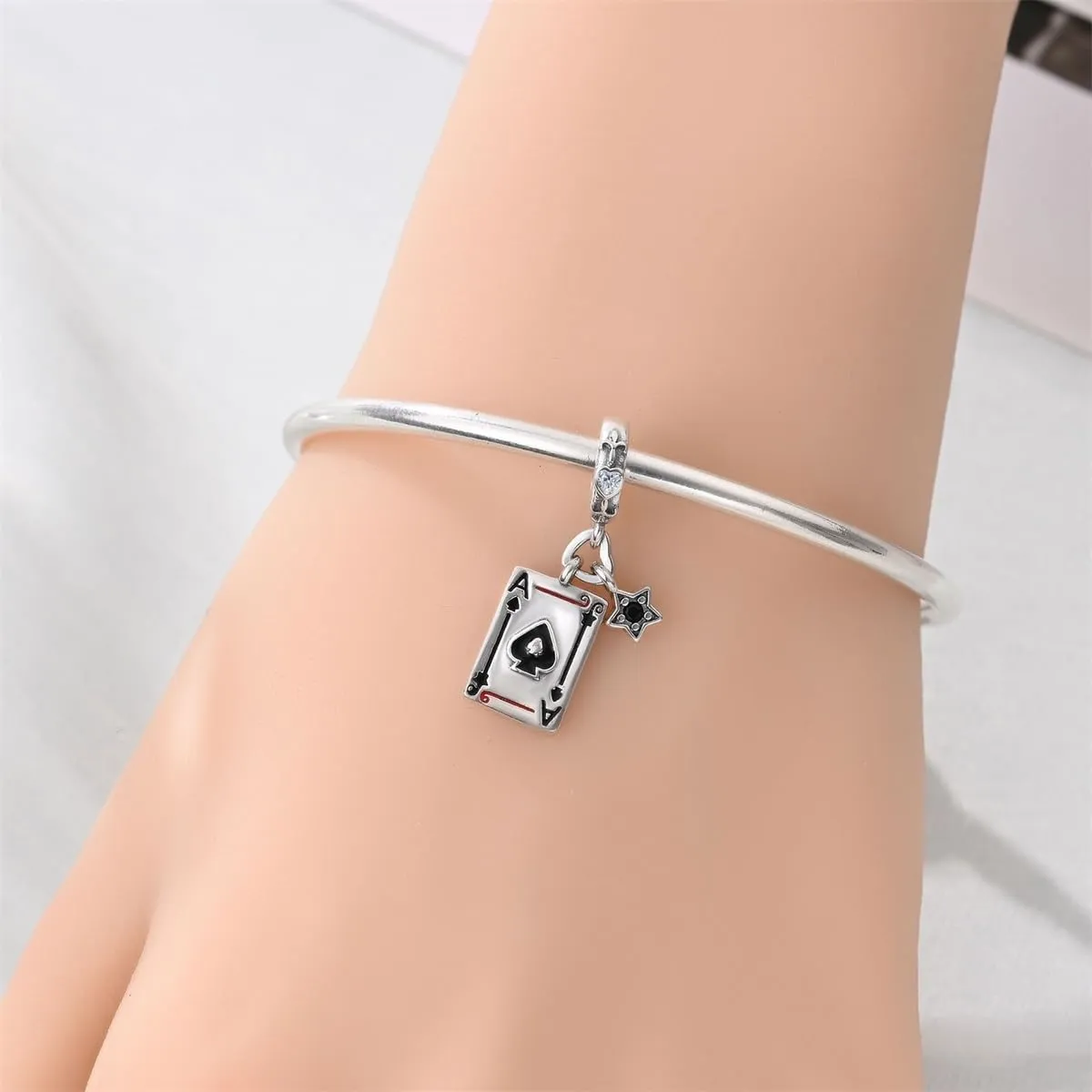 QIKAOLA Ciondolo Bead Charm in Argento Sterling S925 per Bracciali e Collane Europee da Donna - immagine 2