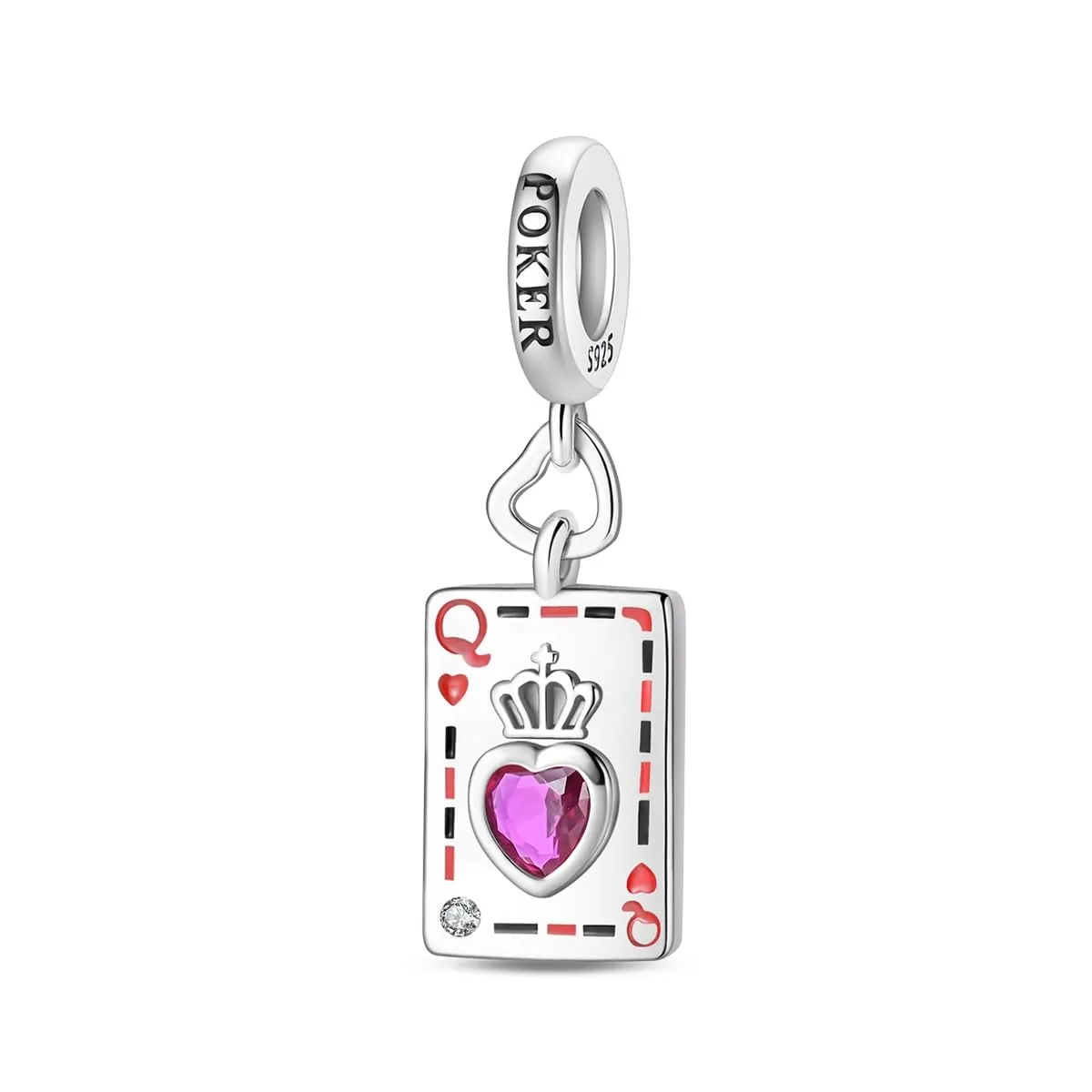 QIKAOLA Ciondolo Bead Charm in Argento Sterling S925 per Bracciali e Collane Europee da Donna - immagine 1