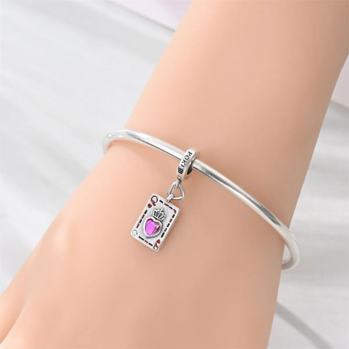 QIKAOLA Ciondolo Bead Charm in Argento Sterling S925 per Bracciali e Collane Europee da Donna - immagine 2