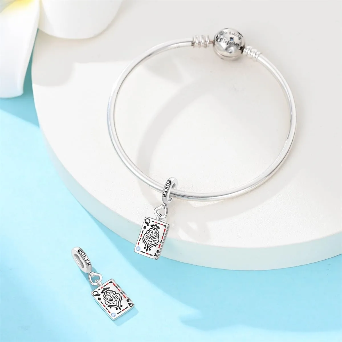 QIKAOLA Ciondolo Bead Charm in Argento Sterling S925 per Bracciali e Collane Europee da Donna - immagine 4