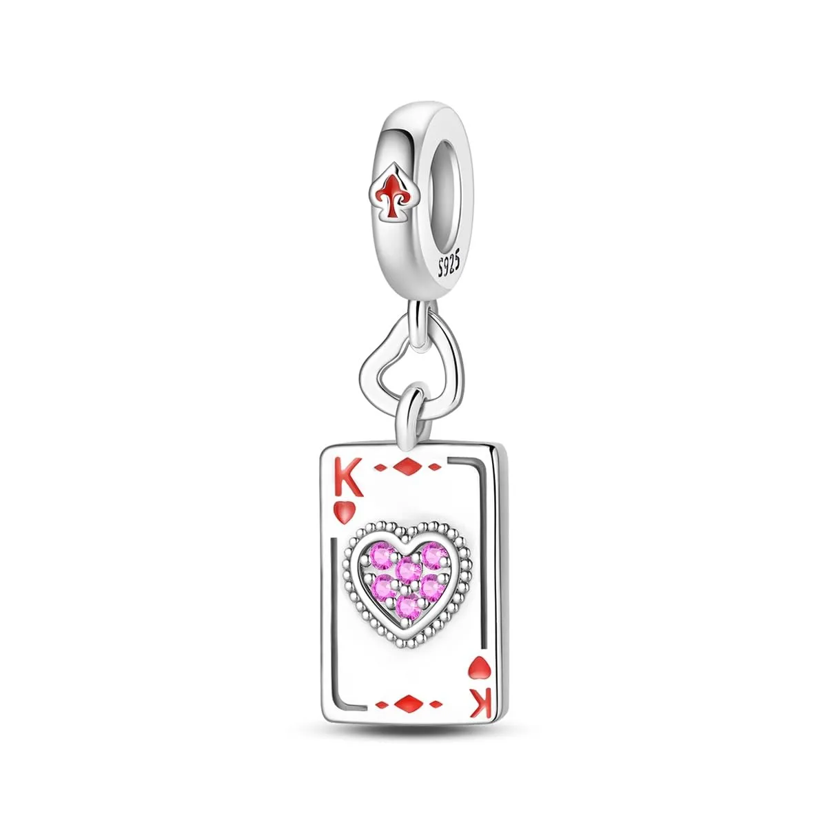 QIKAOLA Ciondolo Bead Charm in Argento Sterling S925 per Bracciali e Collane Europee da Donna - immagine 1