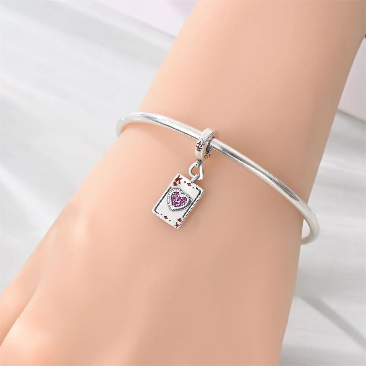 QIKAOLA Ciondolo Bead Charm in Argento Sterling S925 per Bracciali e Collane Europee da Donna - immagine 2