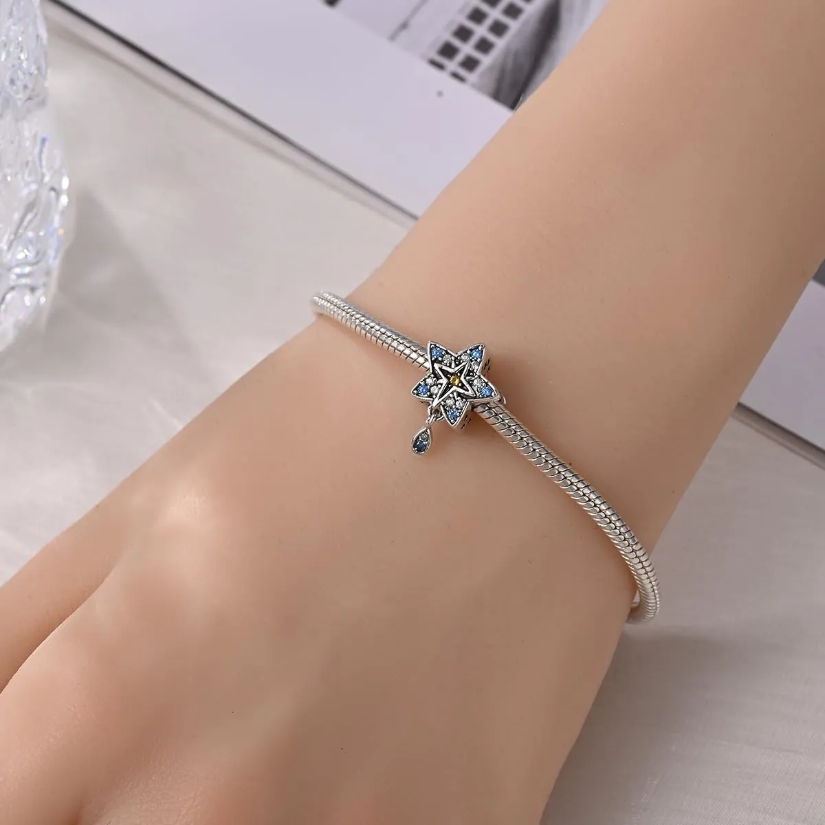 QIKAOLA Ciondolo Bead Charm in Argento Sterling S925 per Bracciali e Collane Europee da Donna - immagine 2