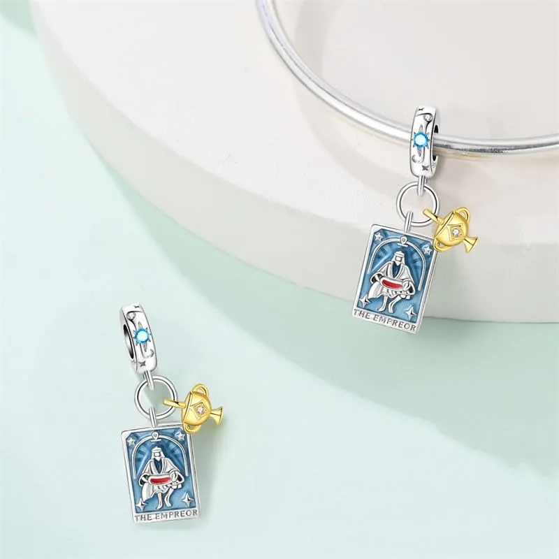 QIKAOLA Ciondolo Bead Charm in argento sterling S925 per bracciali e collane europee da donna - immagine 3