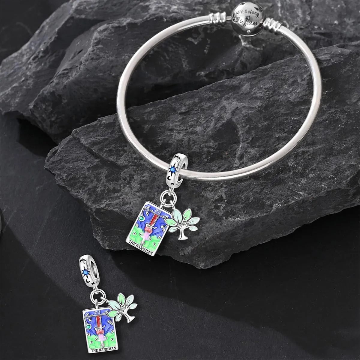 QIKAOLA Ciondolo Bead Charm in Argento Sterling S925 per Bracciali e Collane Europee da Donna - immagine 4