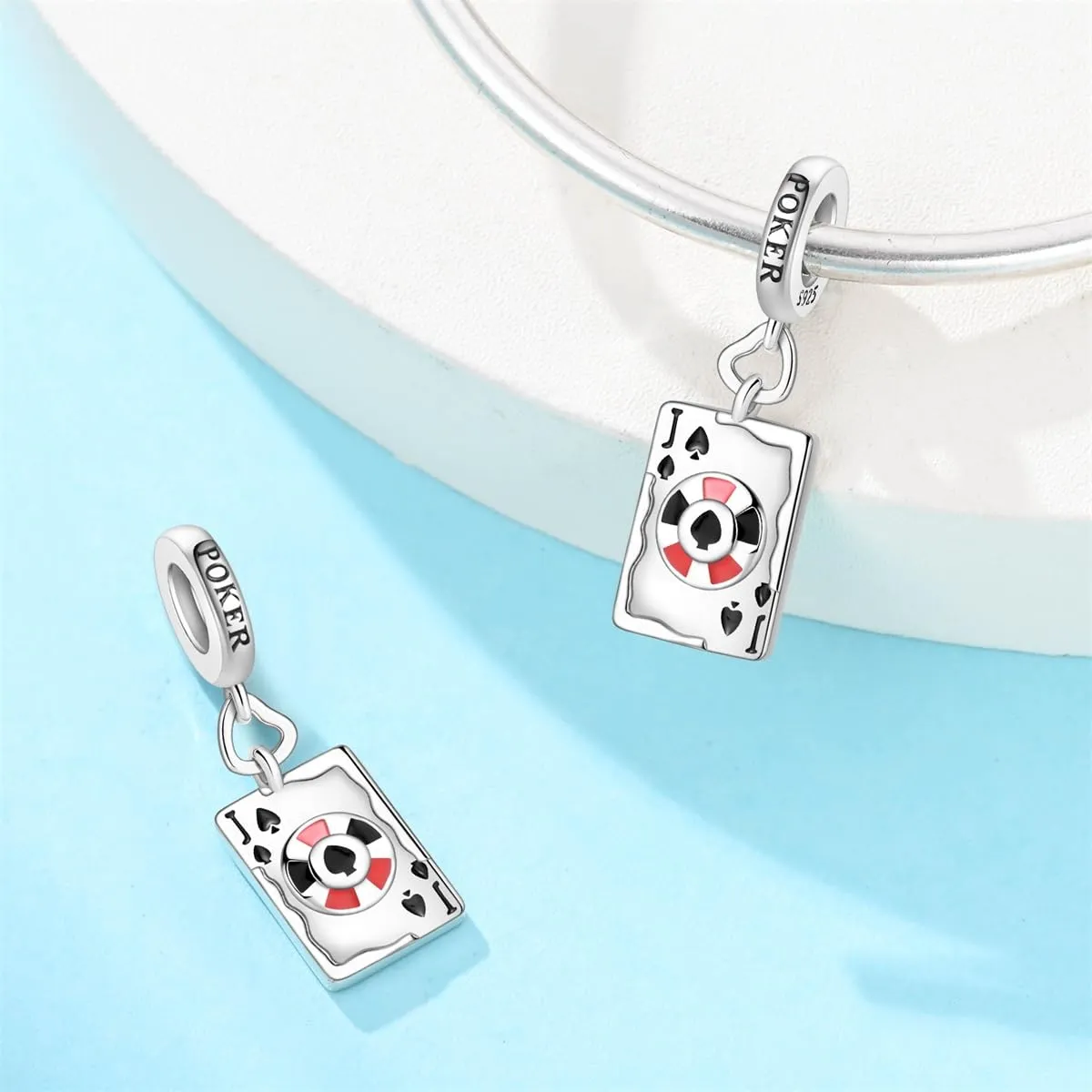 QIKAOLA Ciondolo Bead Charm in Argento Sterling S925 per Bracciali e Collane Europee da Donna - immagine 3