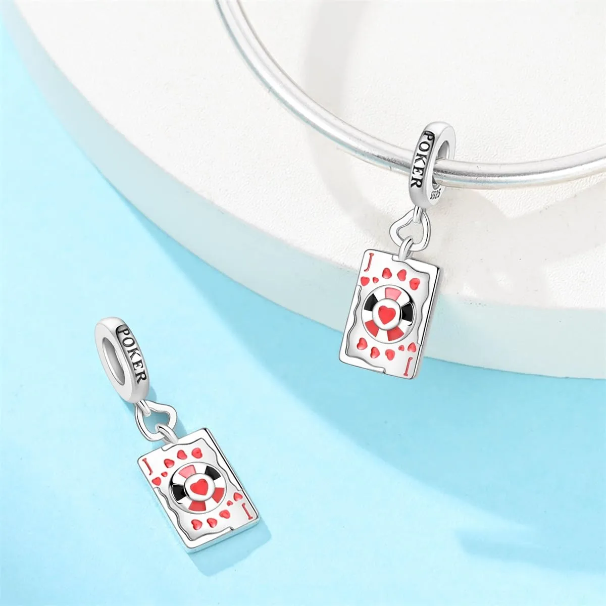 QIKAOLA Ciondolo Bead Charm in Argento Sterling S925 per Bracciali e Collane Europee da Donna - immagine 3