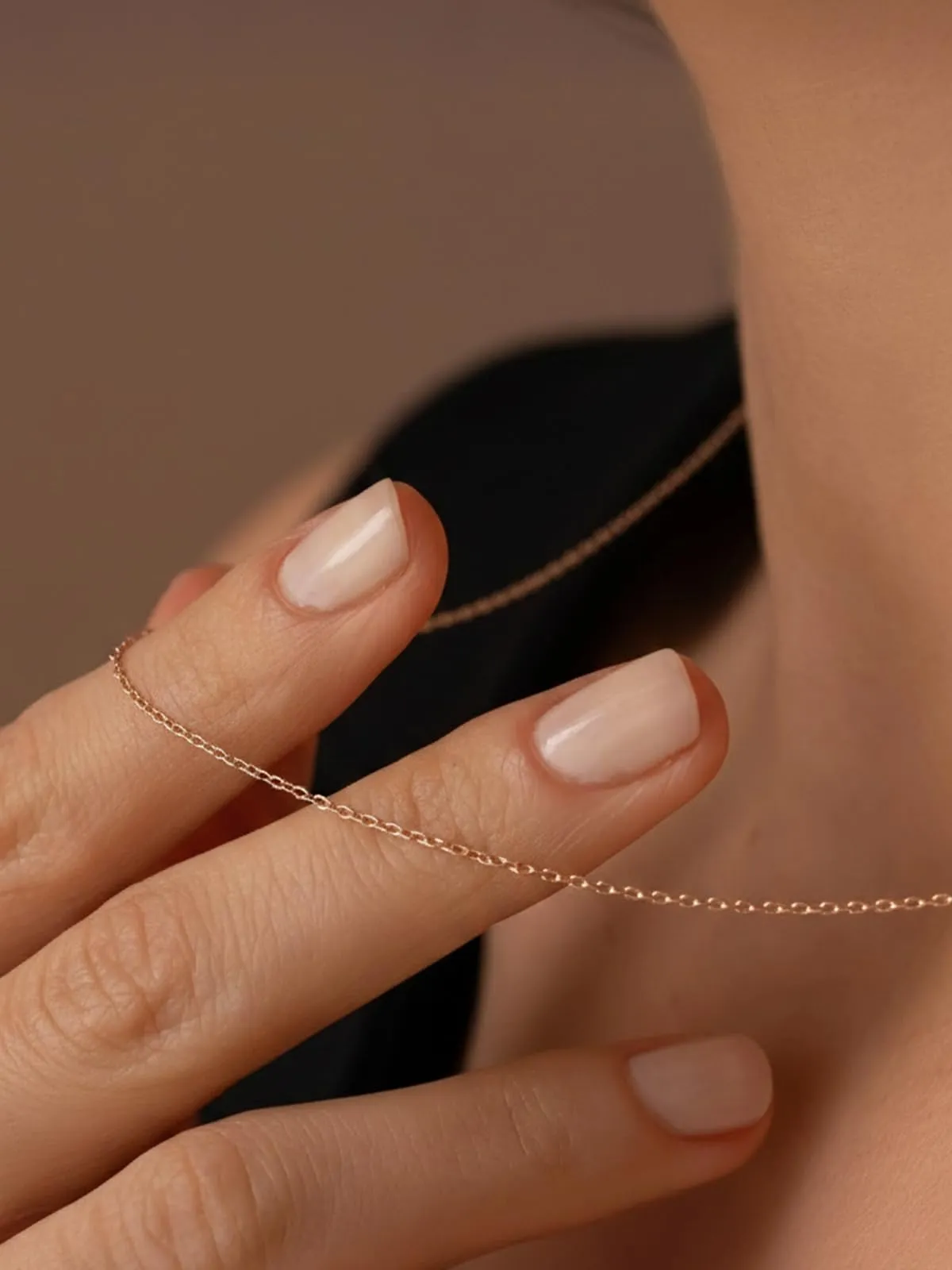 Silvora Collana Catena in Acciaio 2,5mm Oro Rosa, 40cm - immagine 6