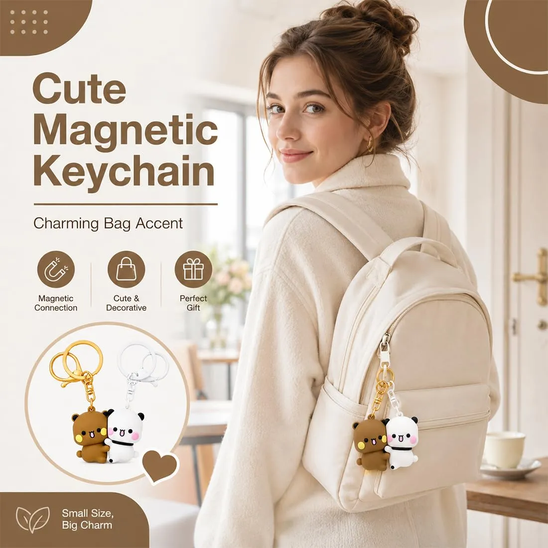 GXGM Bubu Dudu Portachiavi Magnetici per Coppie - immagine 7