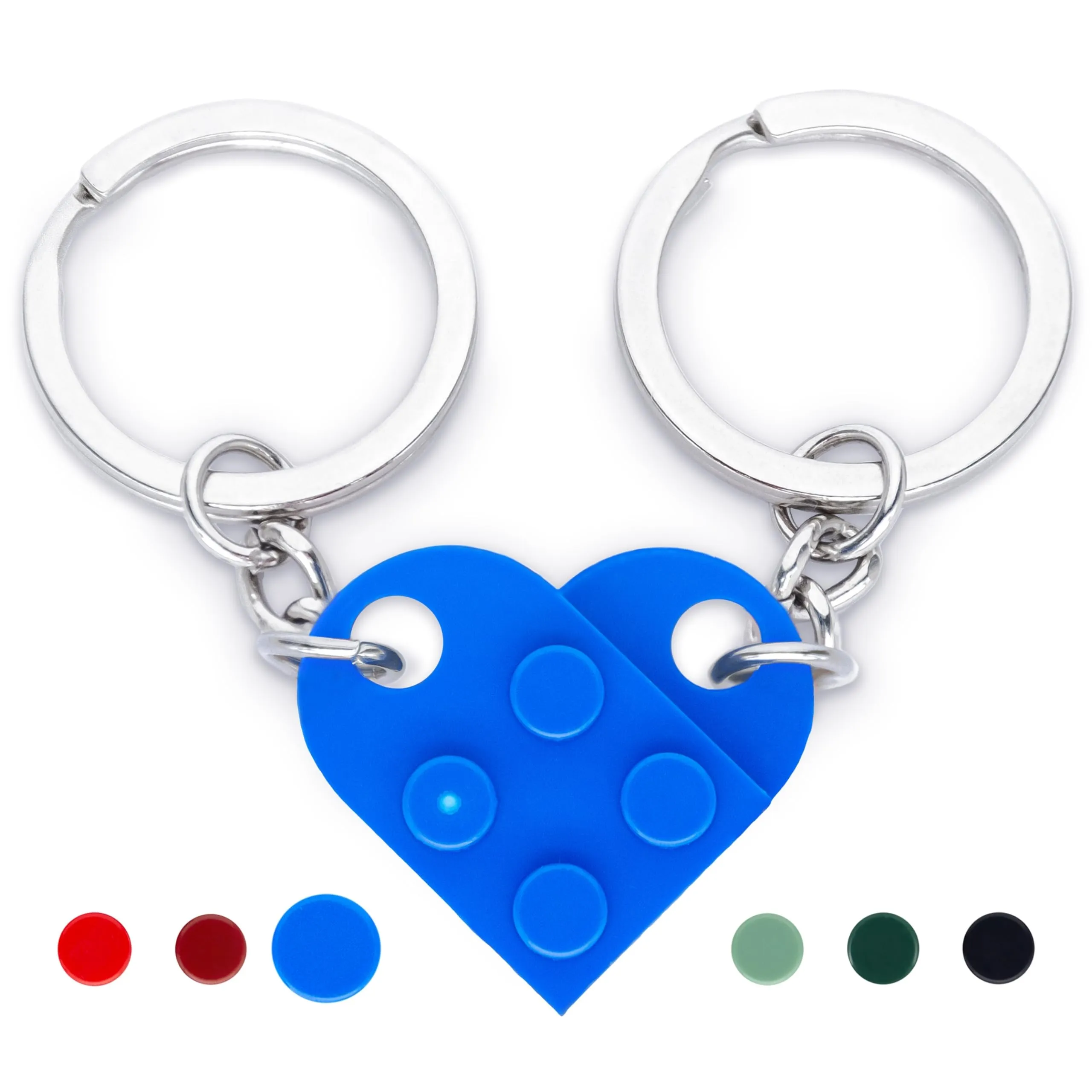 NumeroPhi Portachiavi Coppia Cuore per Lui e Lei - immagine 1