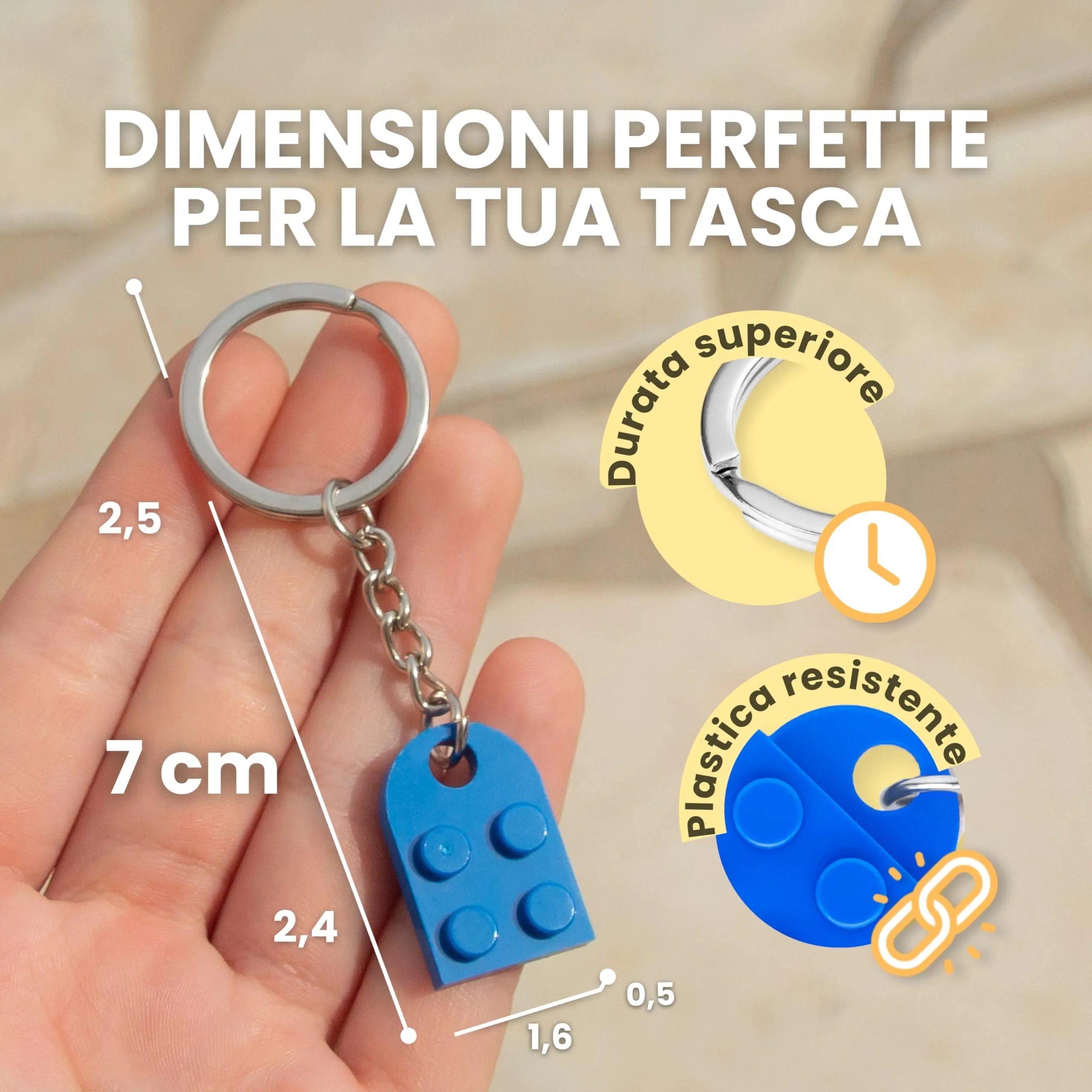 NumeroPhi Portachiavi Coppia Cuore per Lui e Lei - immagine 2