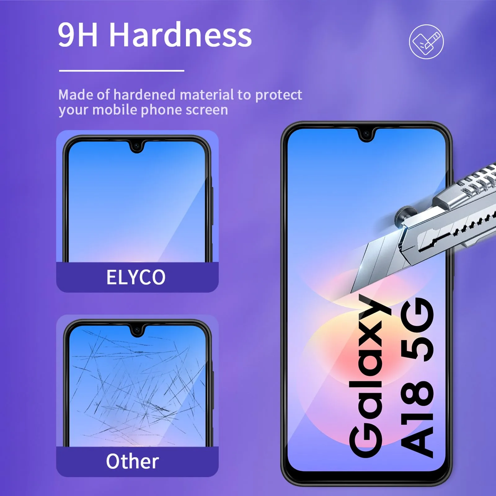 ELYCO Vetro Temperato Privacy per Samsung Galaxy A16 5G, 2+2 Pezzi - immagine 5