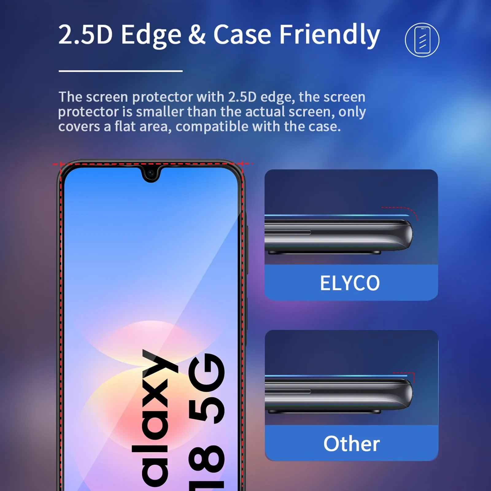 ELYCO Vetro Temperato Privacy per Samsung Galaxy A16 5G, 2+2 Pezzi - immagine 7