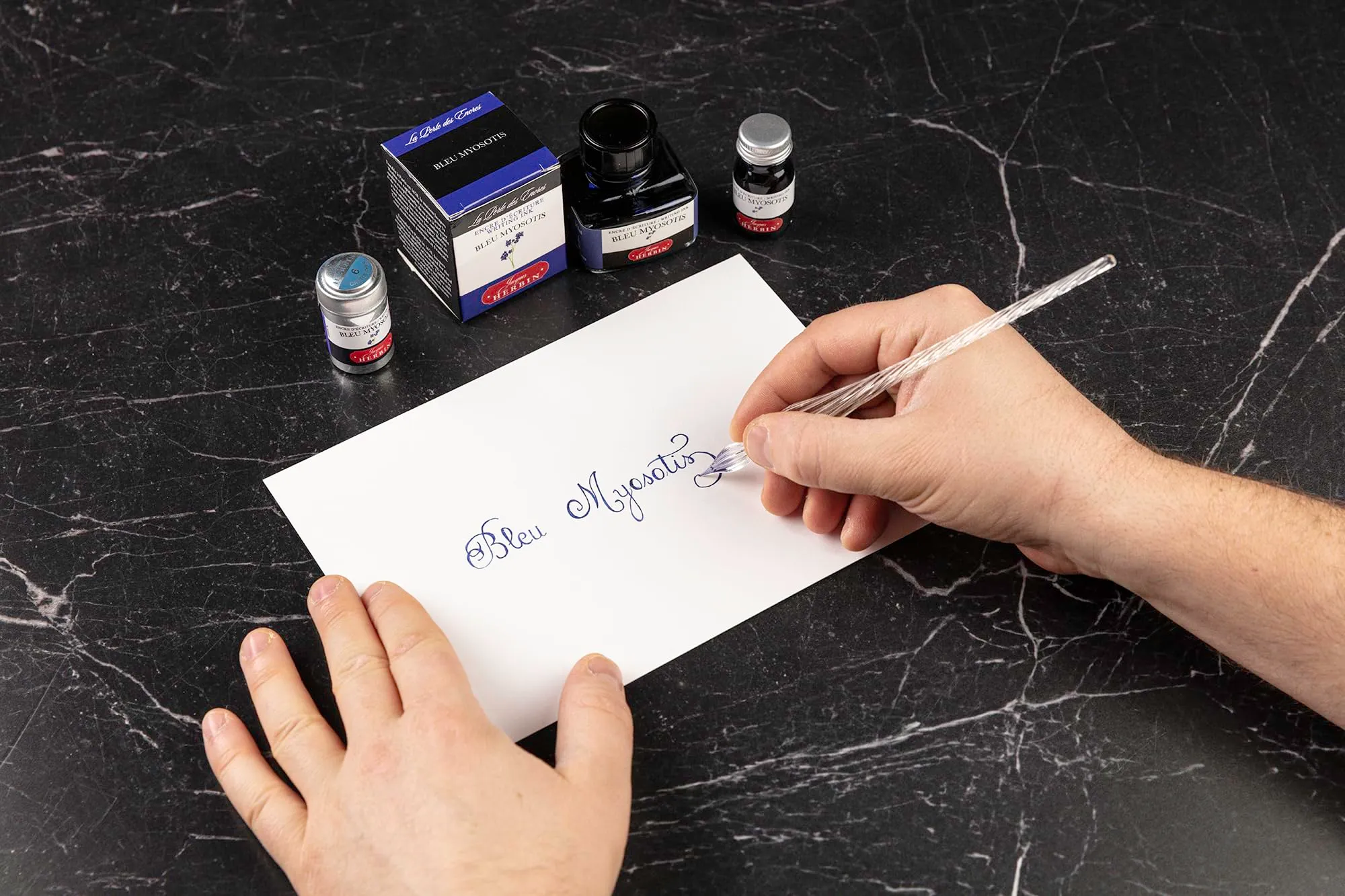 Jacques Herbin 11515T Blu Miosotide Ink Set, 10 ml - immagine 6