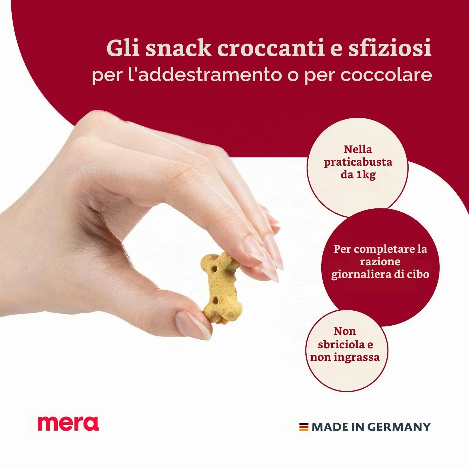 MERA Bakery Puppy Mix di ossa, snack per cani, 1 kg - immagine 2