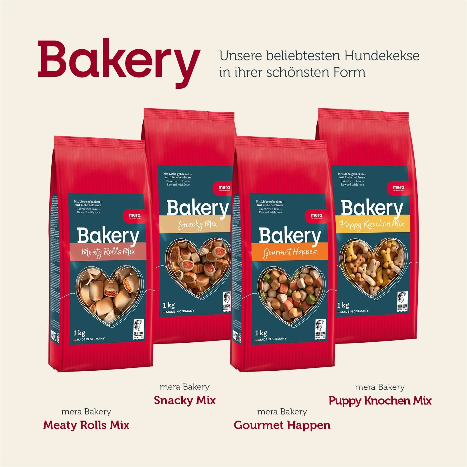 MERA Bakery Puppy Mix di ossa, snack per cani, 1 kg - immagine 6