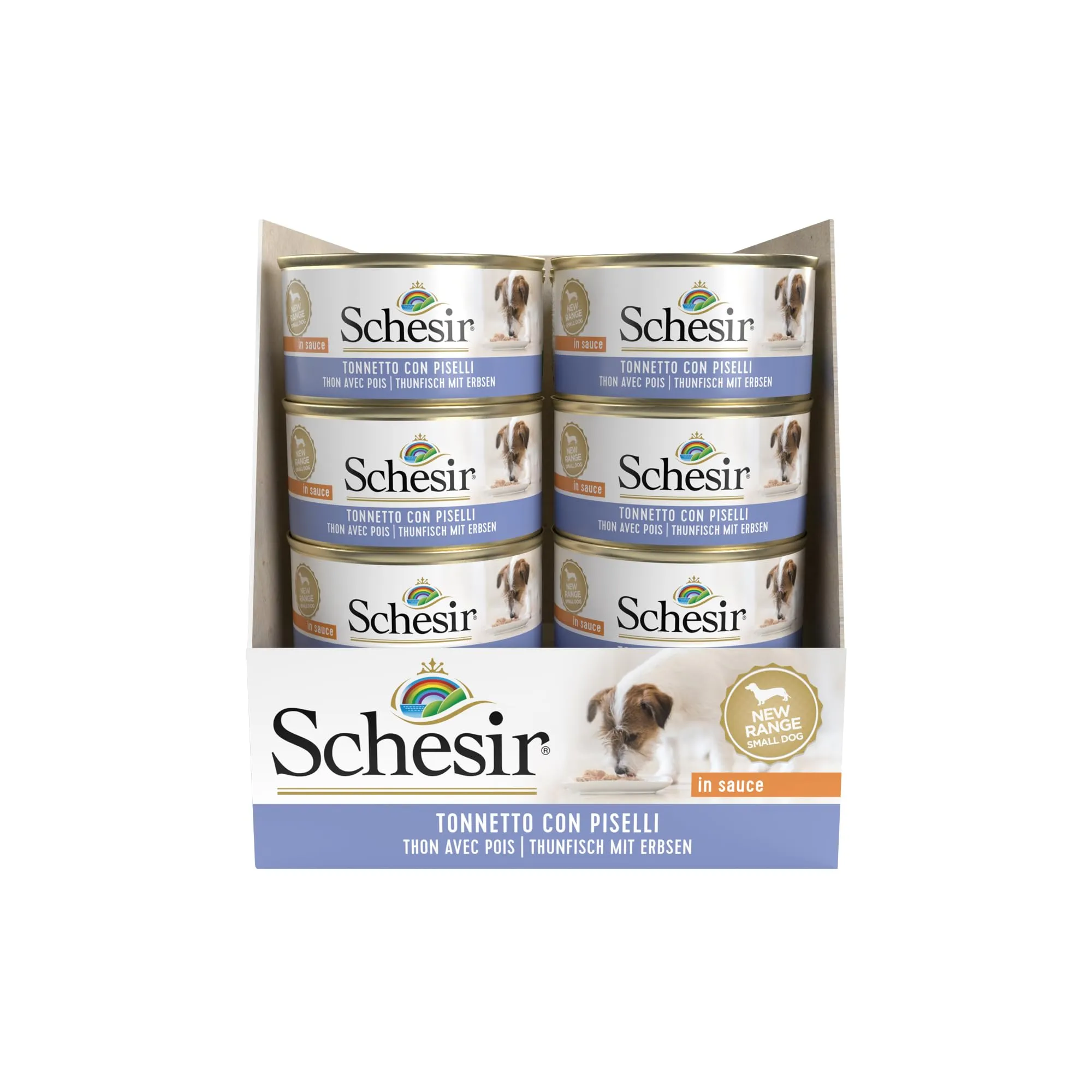 Schesir Cibo Umido per Cani Adulti con Tonnetto e Piselli in Morbida Gelatina, 24 x 85g - immagine 2
