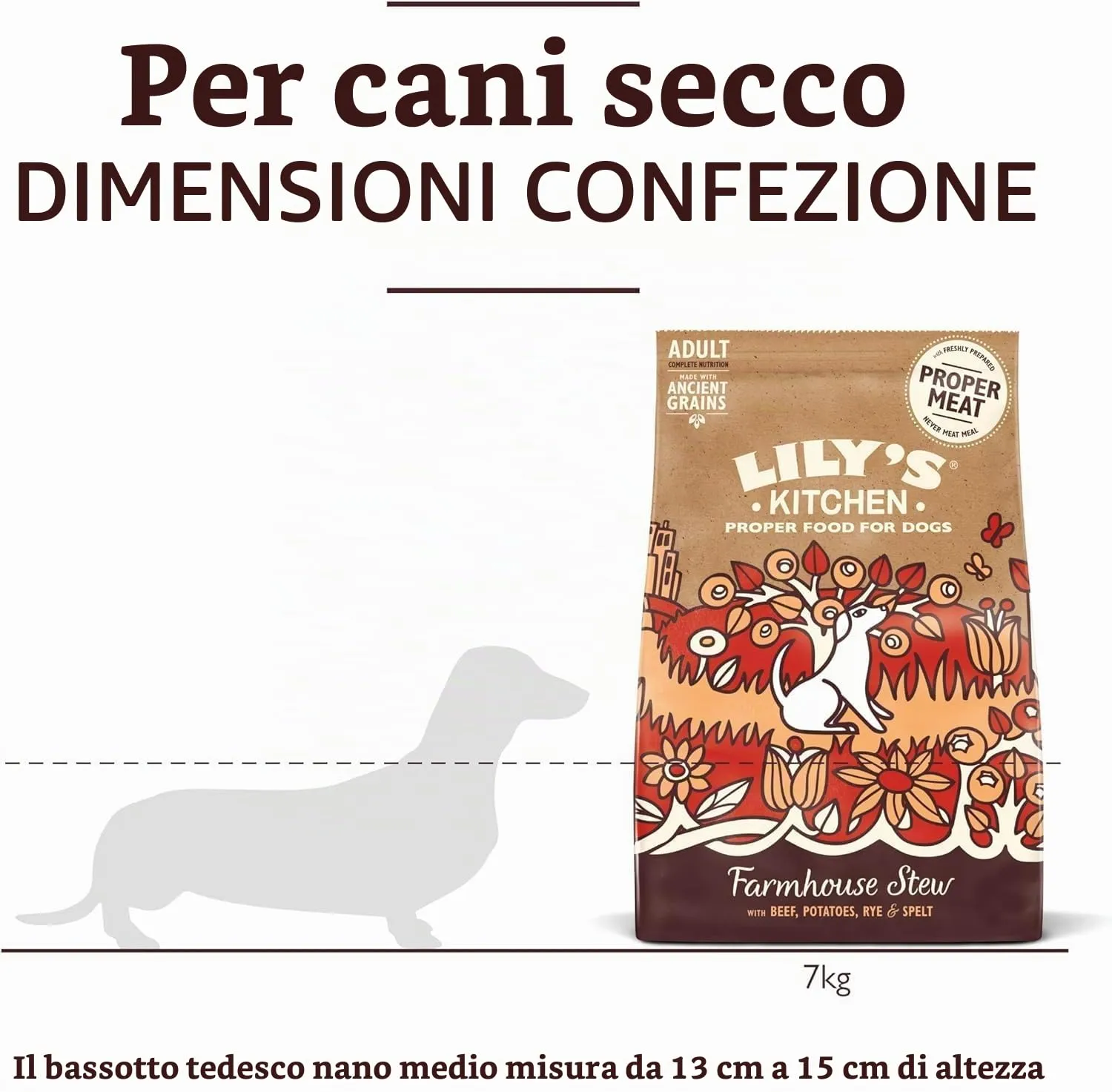 Lily's Kitchen Cibo secco per cani adulti Stufato di manzo con grani antichi, 7kg - immagine 5