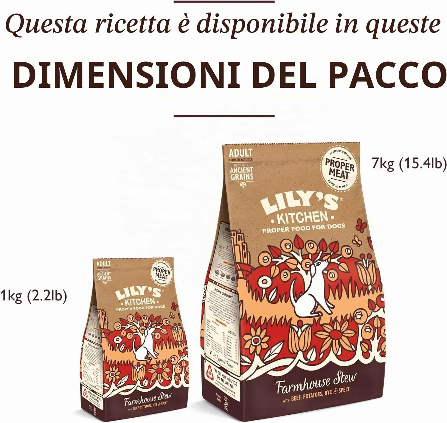 Lily's Kitchen Cibo secco per cani adulti Stufato di manzo con grani antichi, 7kg - immagine 6