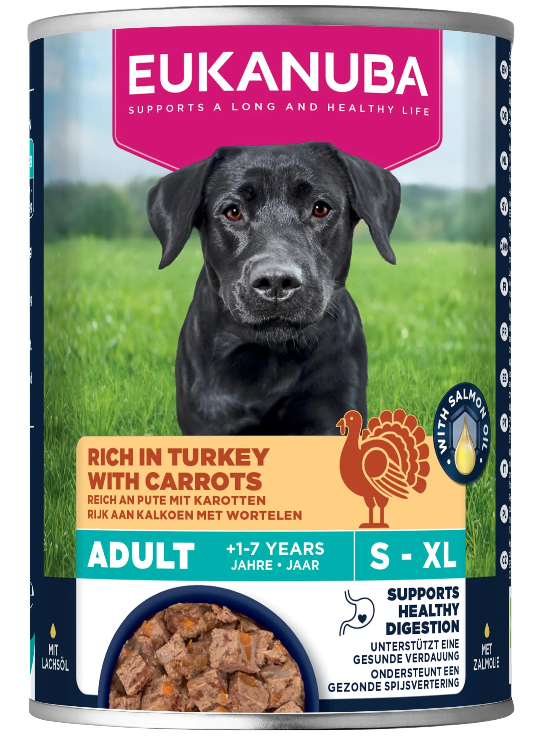 Eukanuba Cibo Umido per Cani Adulti Tacchino e Carota, 6 x 400 g - immagine 8