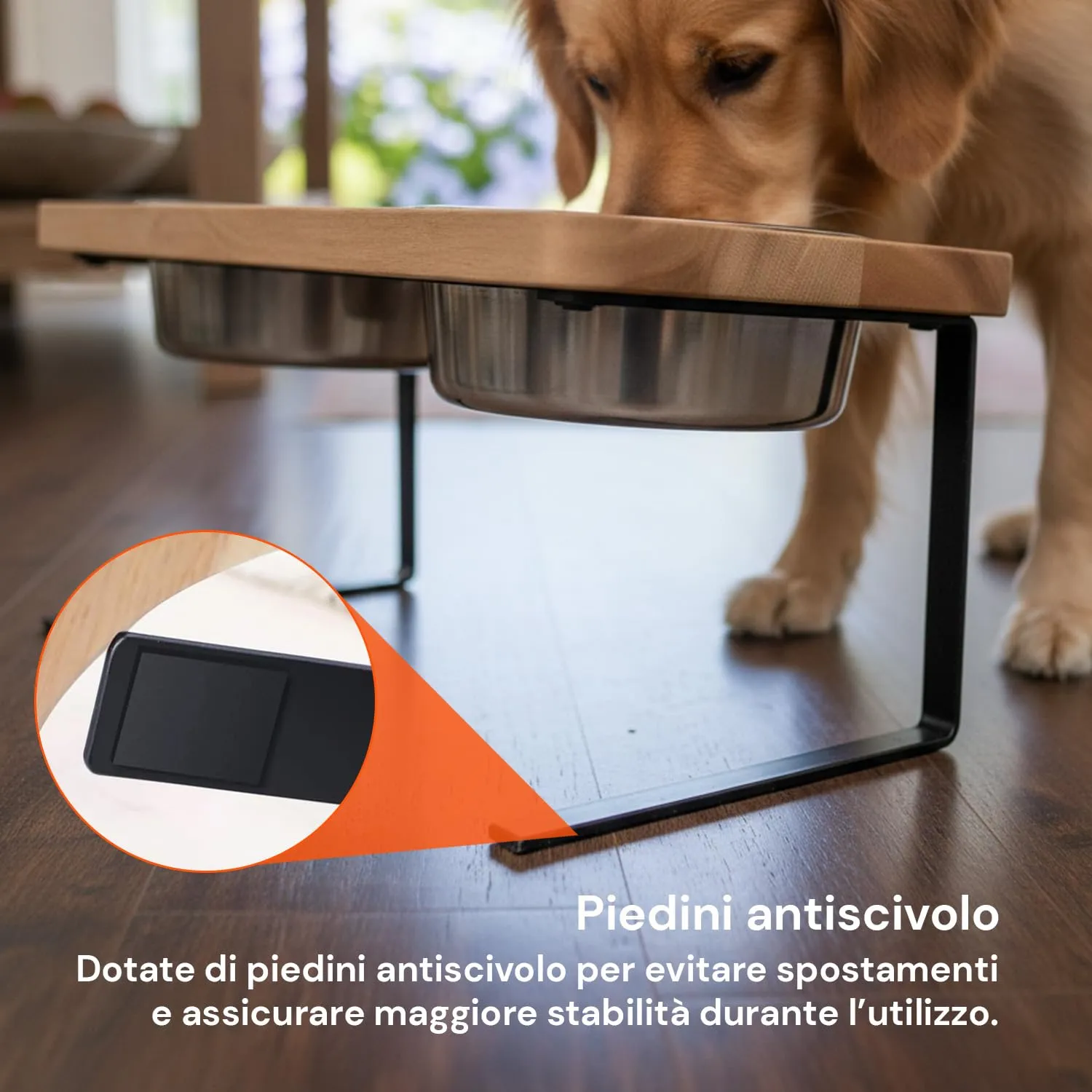 Avilia Ciotole Rialzate per Gatti e Cani, 2 Ciotole Acciaio Inox 250 ml - immagine 7