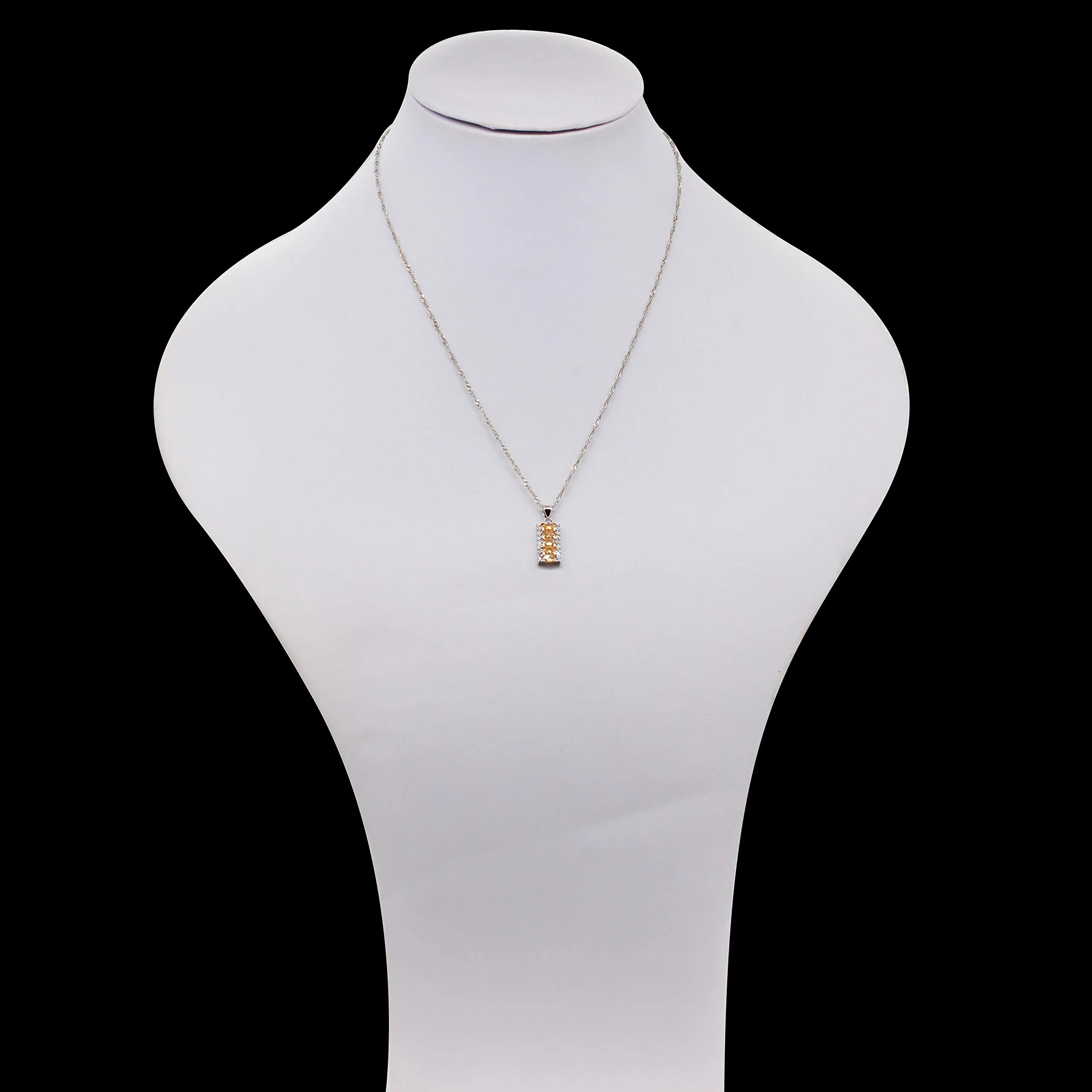Uloveido Set Collana, Orecchini e Anello a Mezzaluna, Champagne Giallo - immagine 6