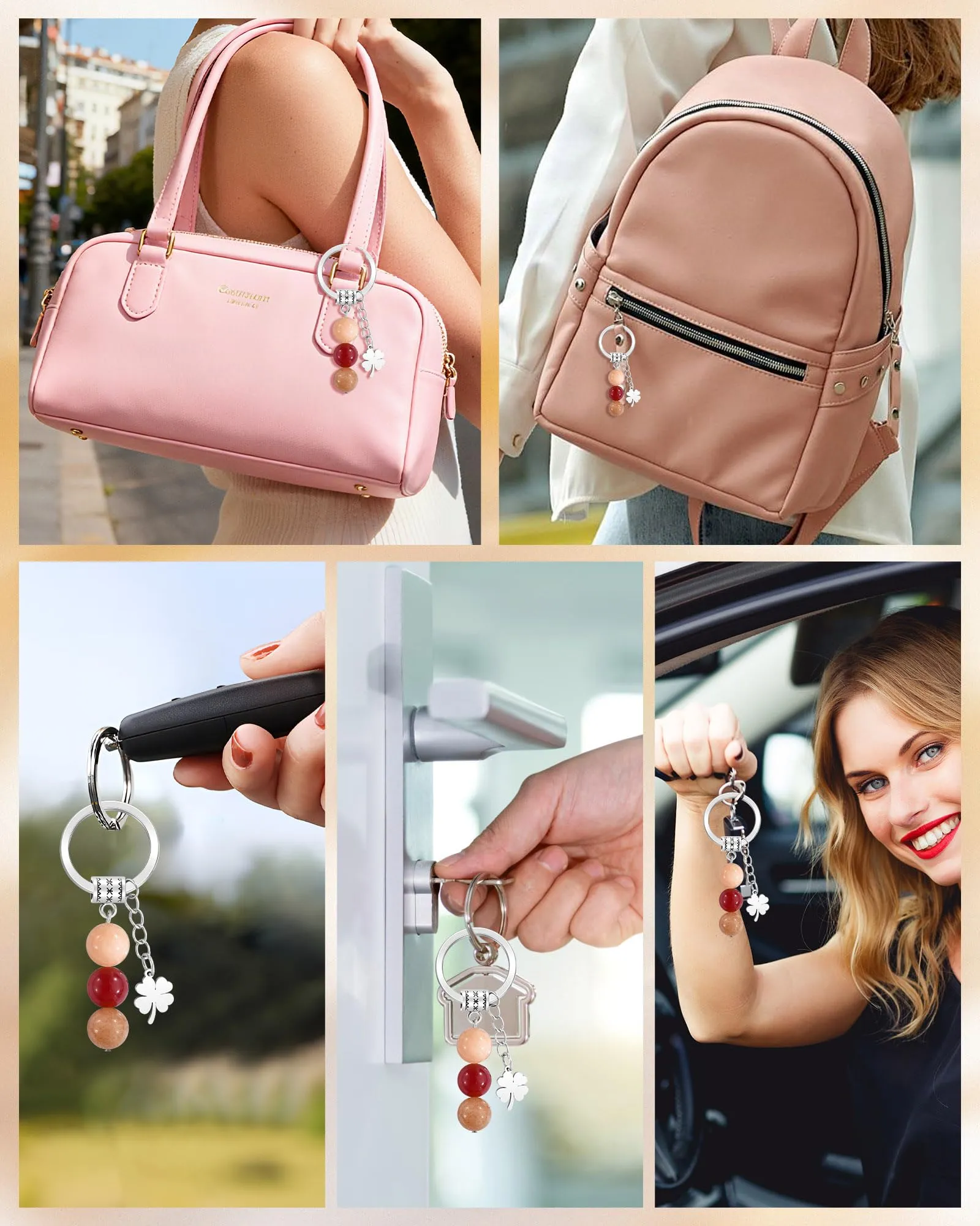 CheersLife Portachiavi Personalizzato in Cristalli Naturali - immagine 5