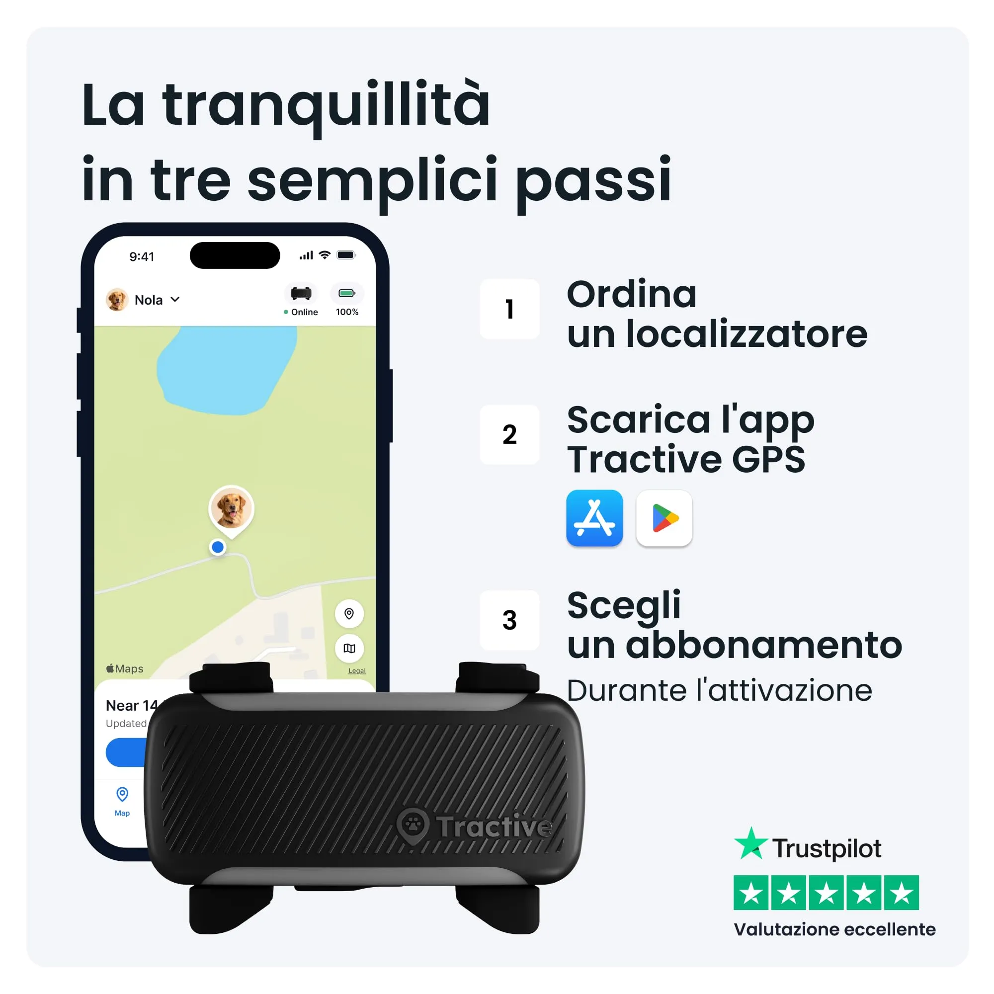Tractive GPS Cane Intelligente XL Edizione 2026 (Nero) - immagine 7