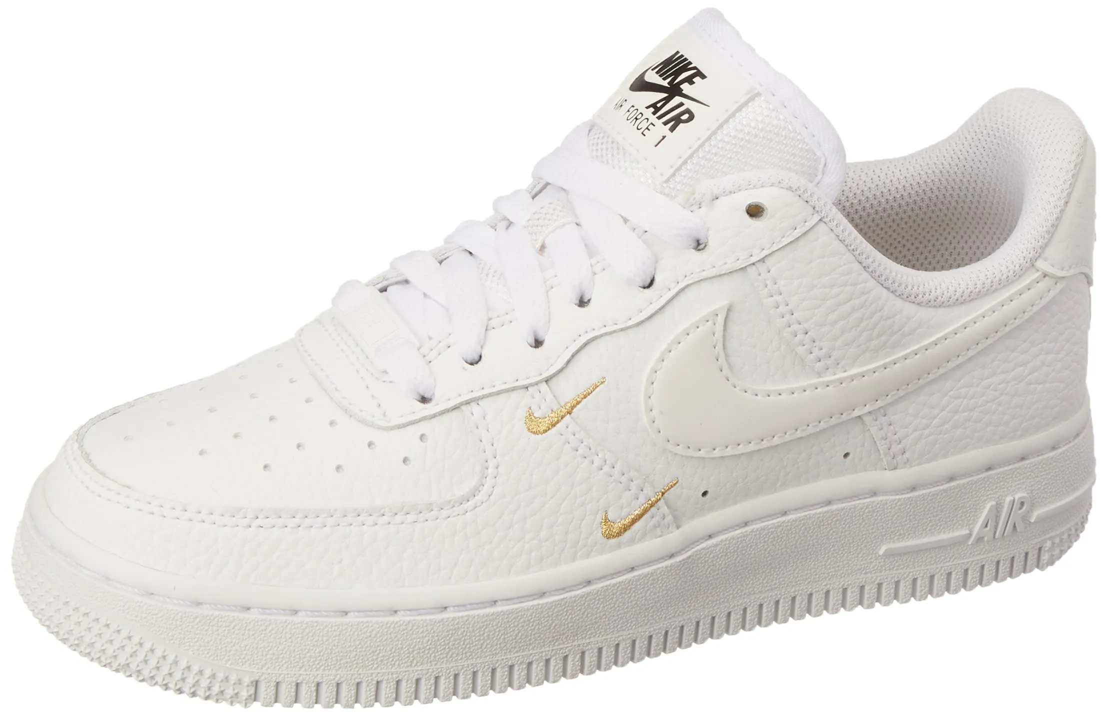 Nike Women's Air Force 1 '07 Basketball Shoes - White Metallic Gold Black White - 35.5 EU - immagine 1